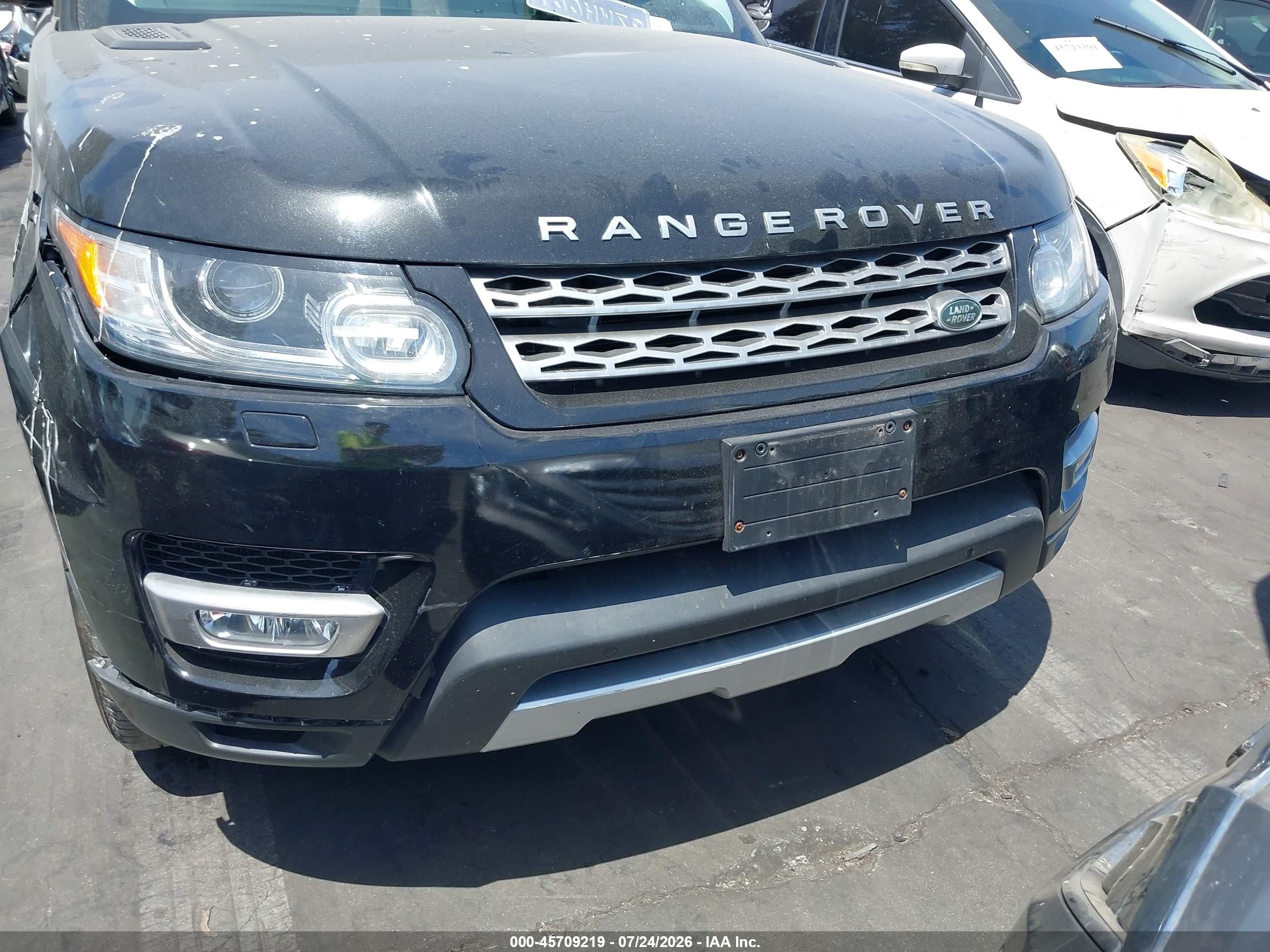 2015 Land Rover Range Rover Sport 3.0l V6 Supercharged Hse Black vin: SALWR2VF2FA522567