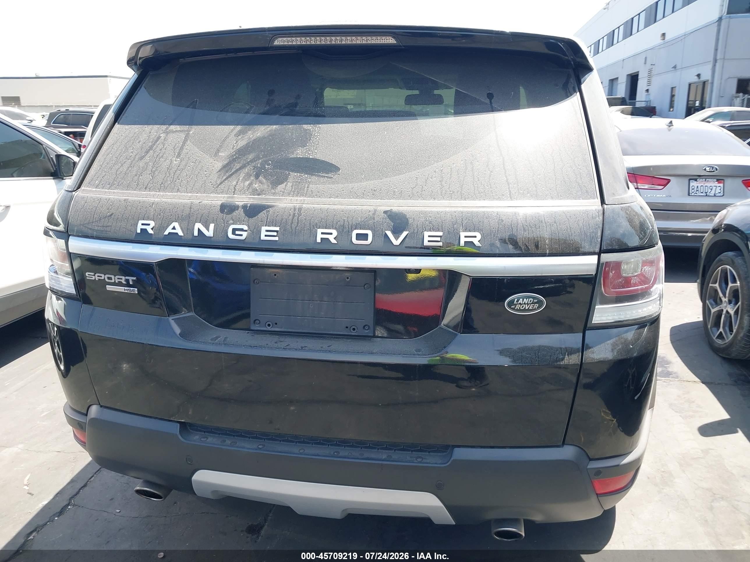 2015 Land Rover Range Rover Sport 3.0l V6 Supercharged Hse Black vin: SALWR2VF2FA522567