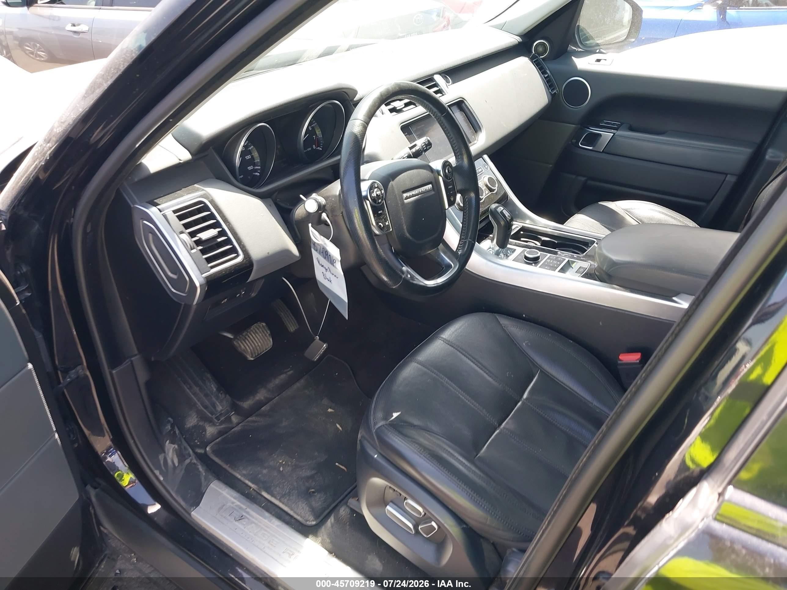 2015 Land Rover Range Rover Sport 3.0l V6 Supercharged Hse Black vin: SALWR2VF2FA522567