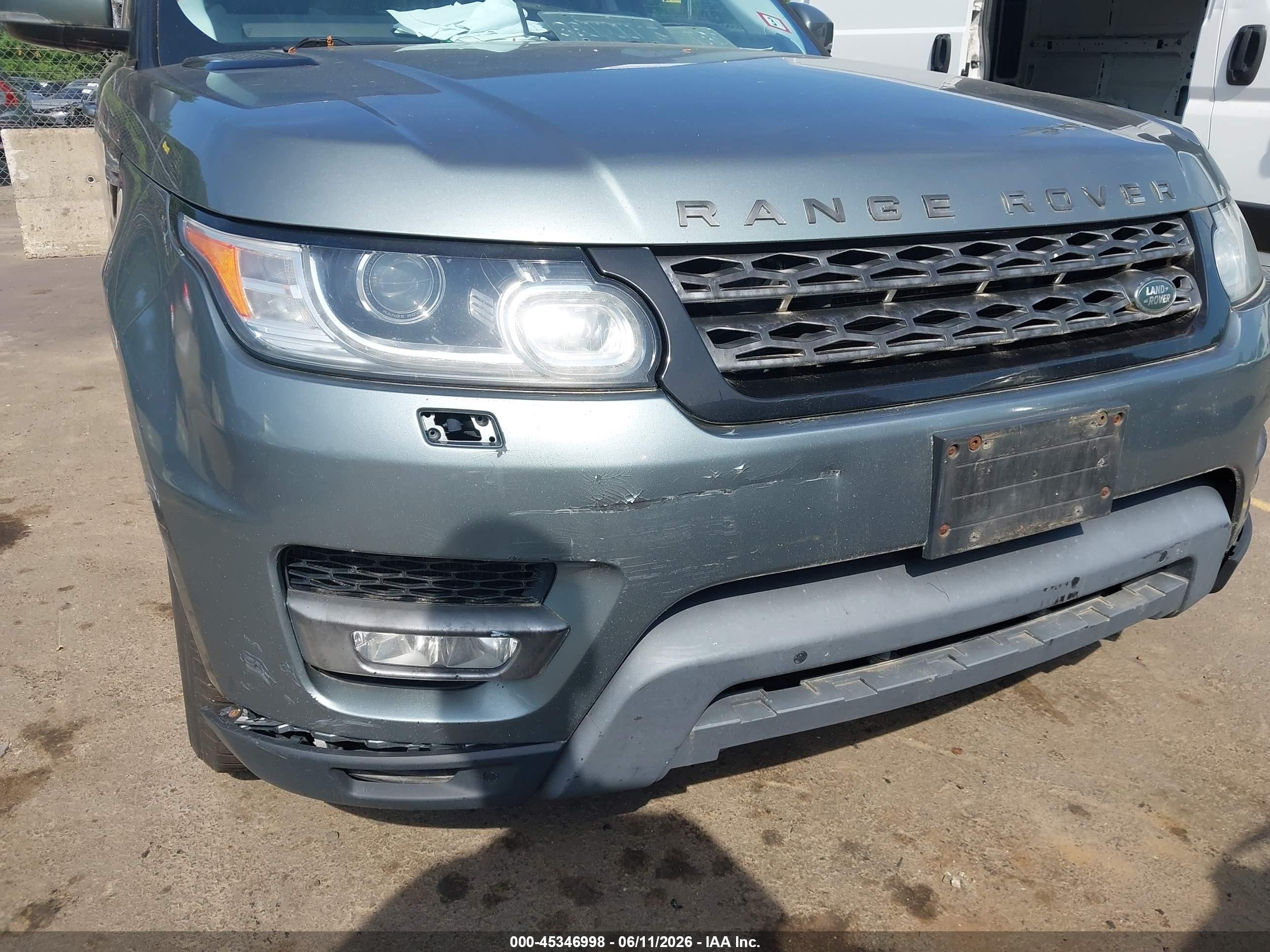 2015 Land Rover Range Rover Sport 3.0l V6 Supercharged Hse Light Blue vin: SALWR2VF2FA613581