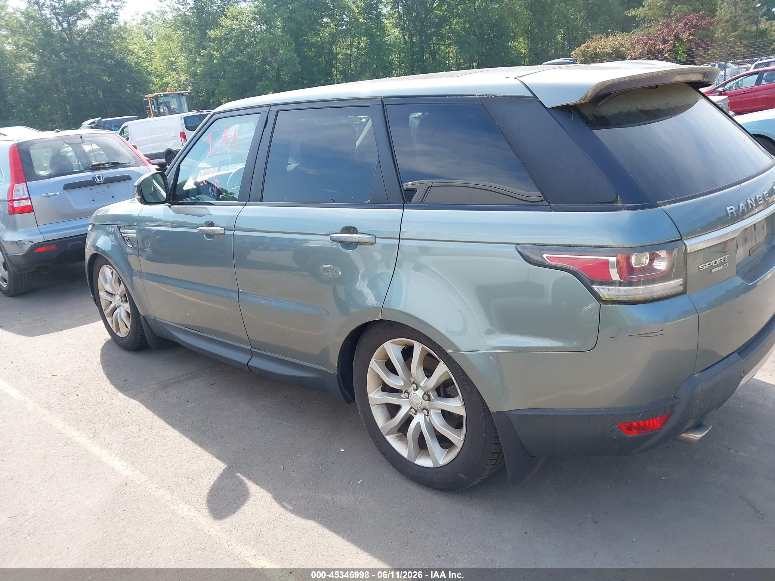 2015 Land Rover Range Rover Sport 3.0l V6 Supercharged Hse Light Blue vin: SALWR2VF2FA613581