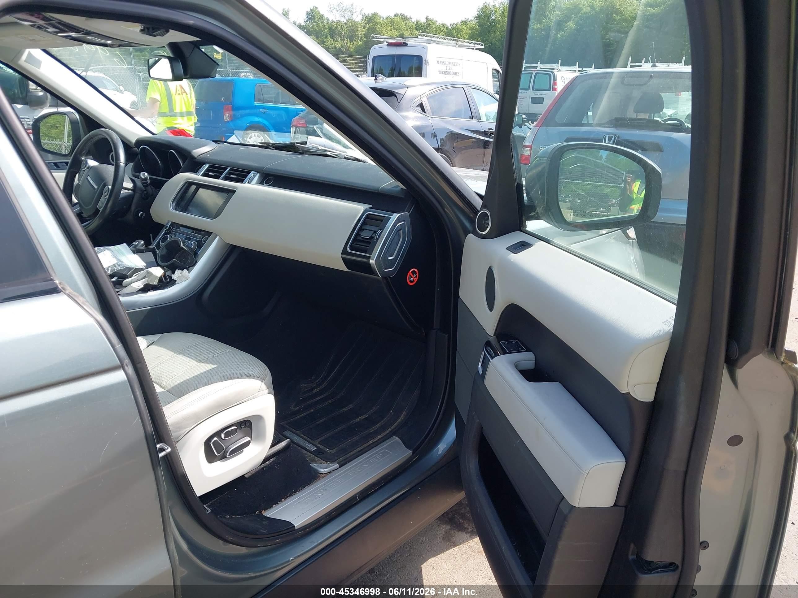 2015 Land Rover Range Rover Sport 3.0l V6 Supercharged Hse Light Blue vin: SALWR2VF2FA613581