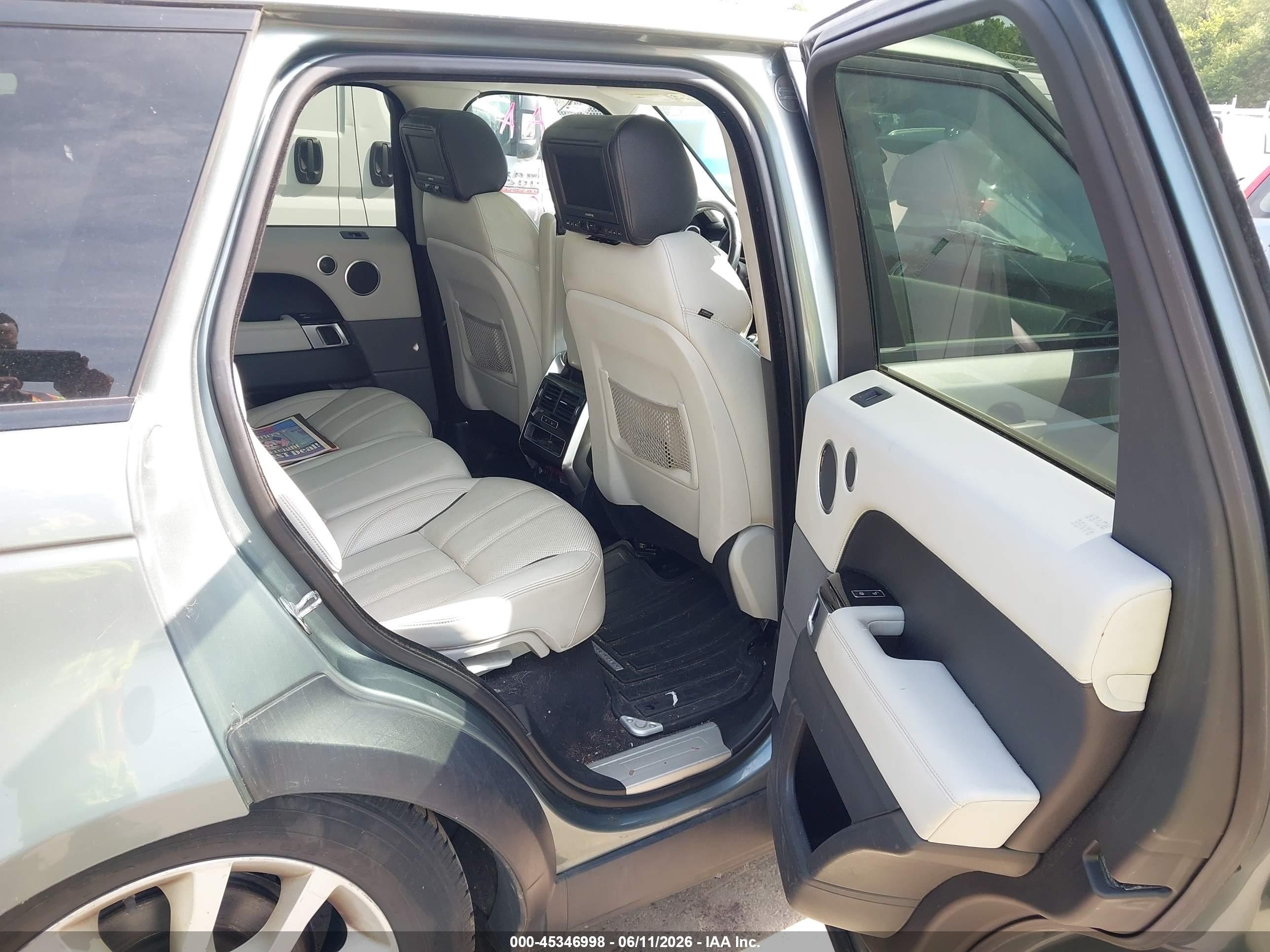 2015 Land Rover Range Rover Sport 3.0l V6 Supercharged Hse Light Blue vin: SALWR2VF2FA613581