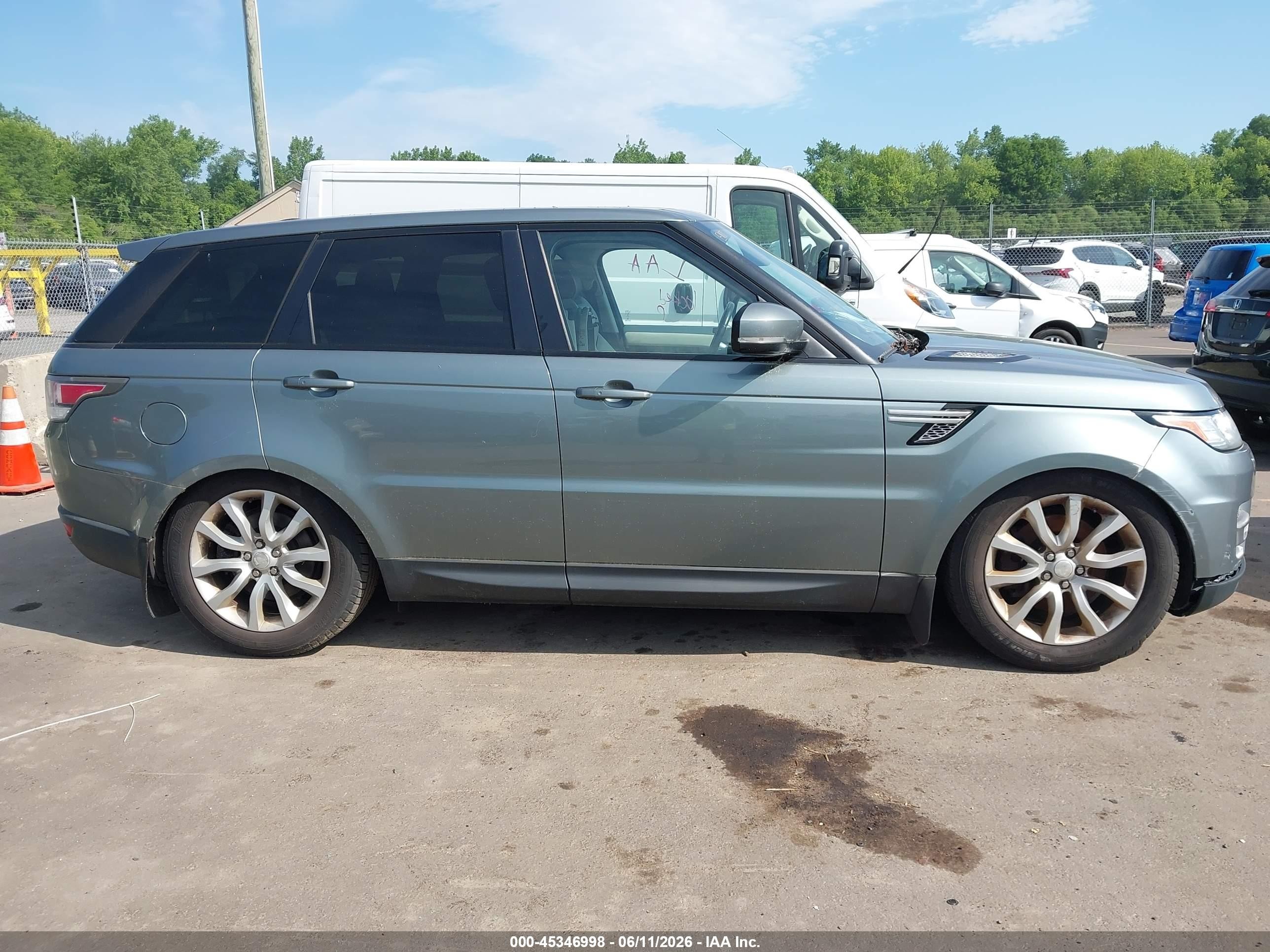 2015 Land Rover Range Rover Sport 3.0l V6 Supercharged Hse Light Blue vin: SALWR2VF2FA613581