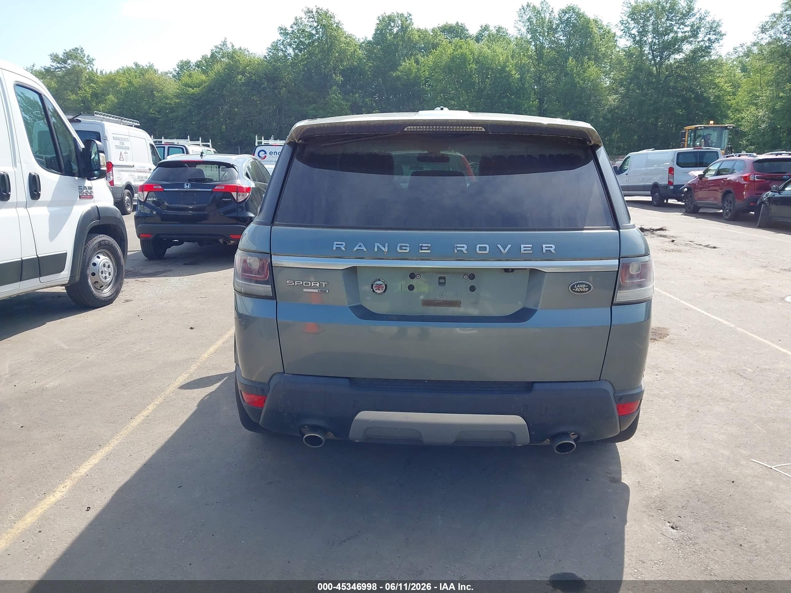 2015 Land Rover Range Rover Sport 3.0l V6 Supercharged Hse Light Blue vin: SALWR2VF2FA613581