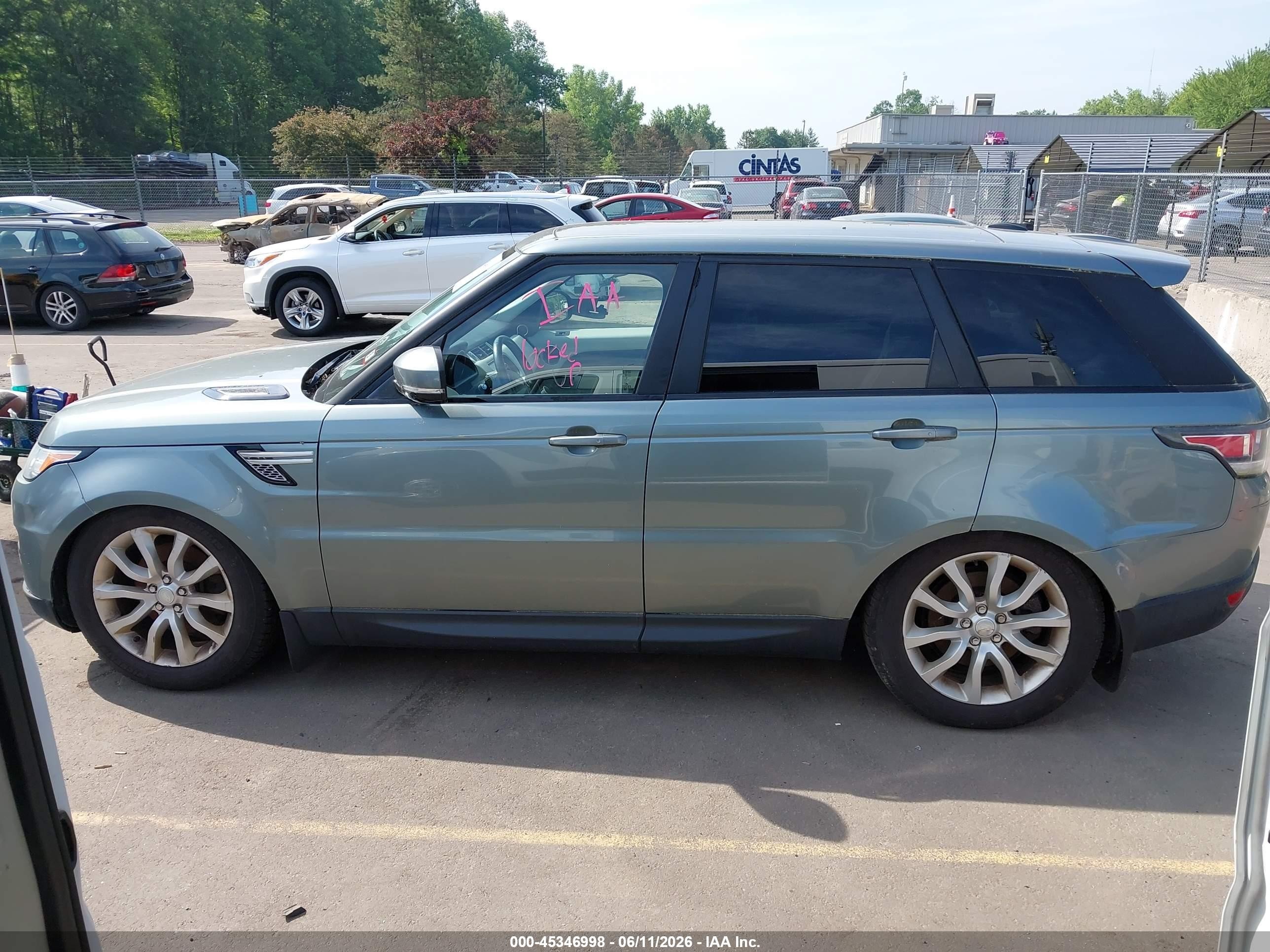 2015 Land Rover Range Rover Sport 3.0l V6 Supercharged Hse Light Blue vin: SALWR2VF2FA613581