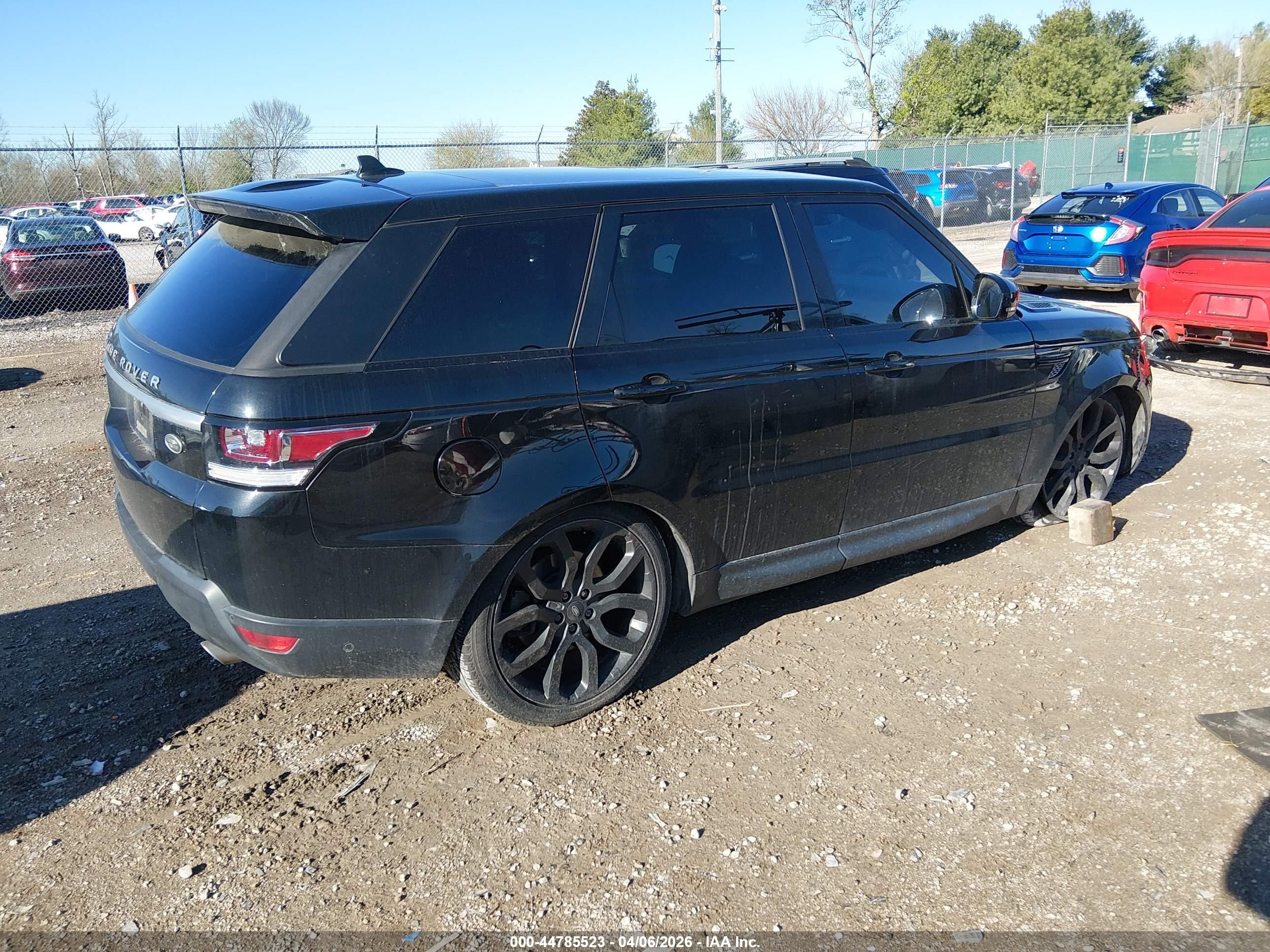 2015 Land Rover Range Rover Sport 3.0l V6 Supercharged Hse Black vin: SALWR2VF2FA615444