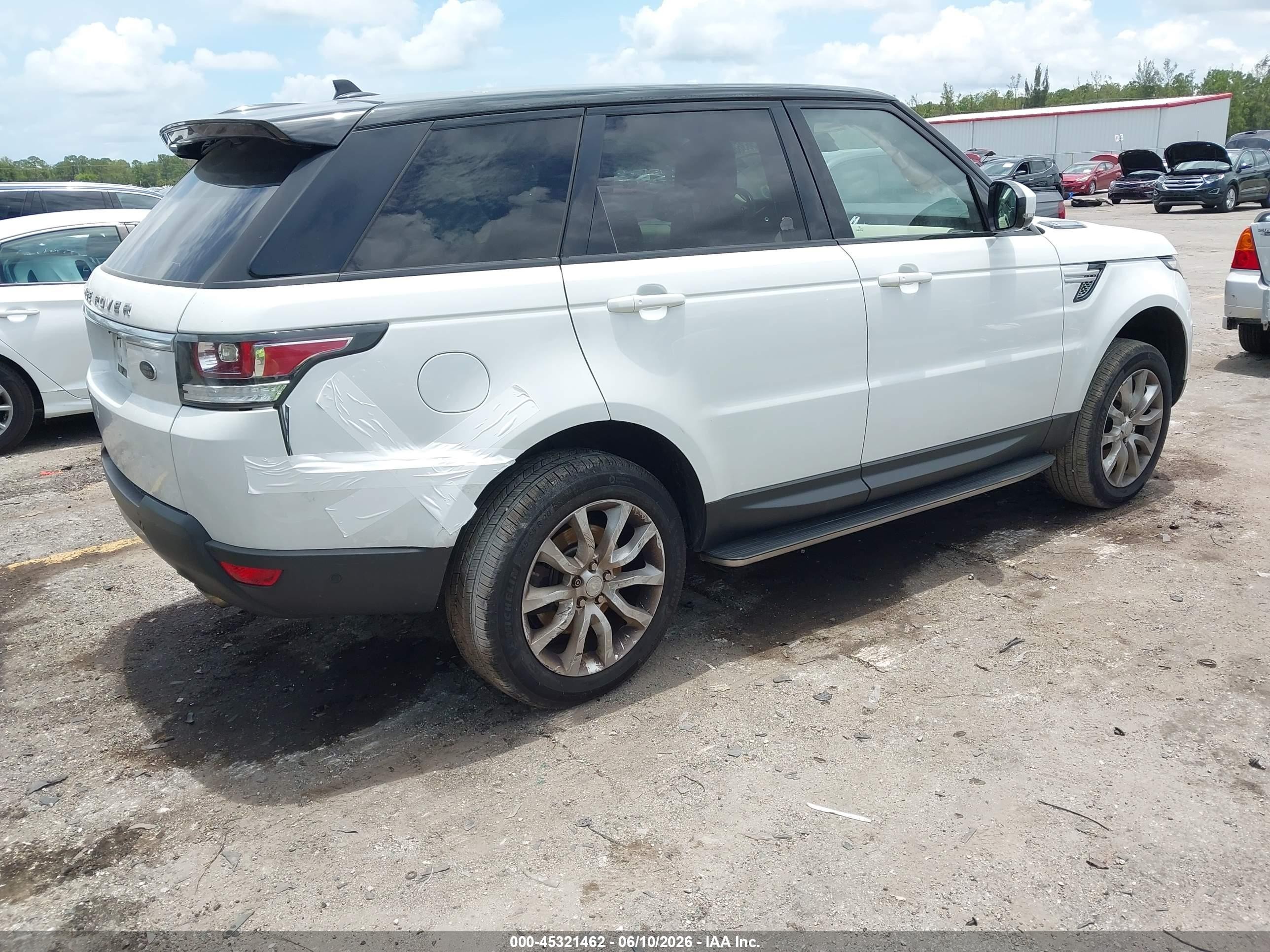 2015 Land Rover Range Rover Sport 3.0l V6 Supercharged Hse White vin: SALWR2VF2FA625665