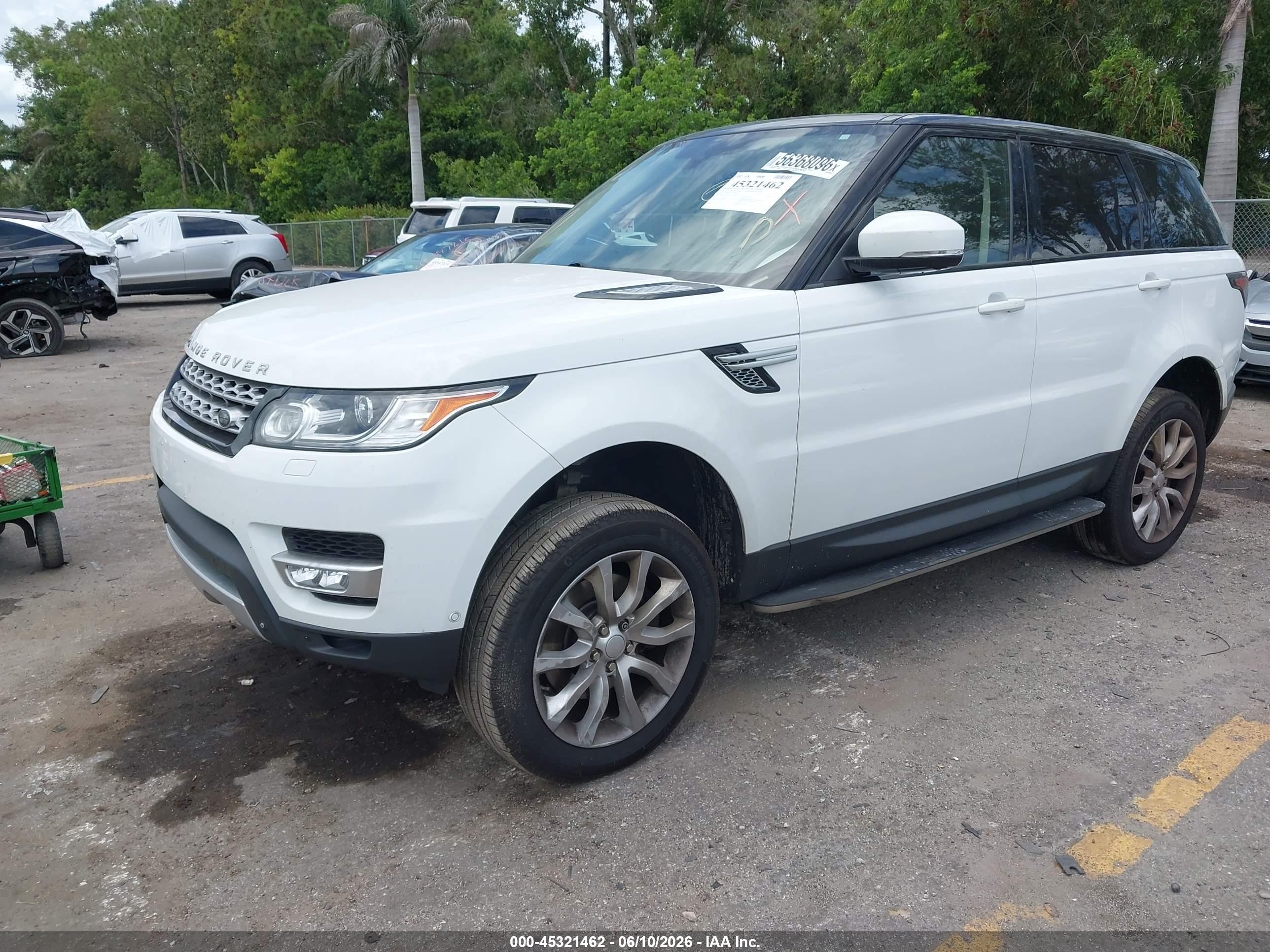 2015 Land Rover Range Rover Sport 3.0l V6 Supercharged Hse White vin: SALWR2VF2FA625665