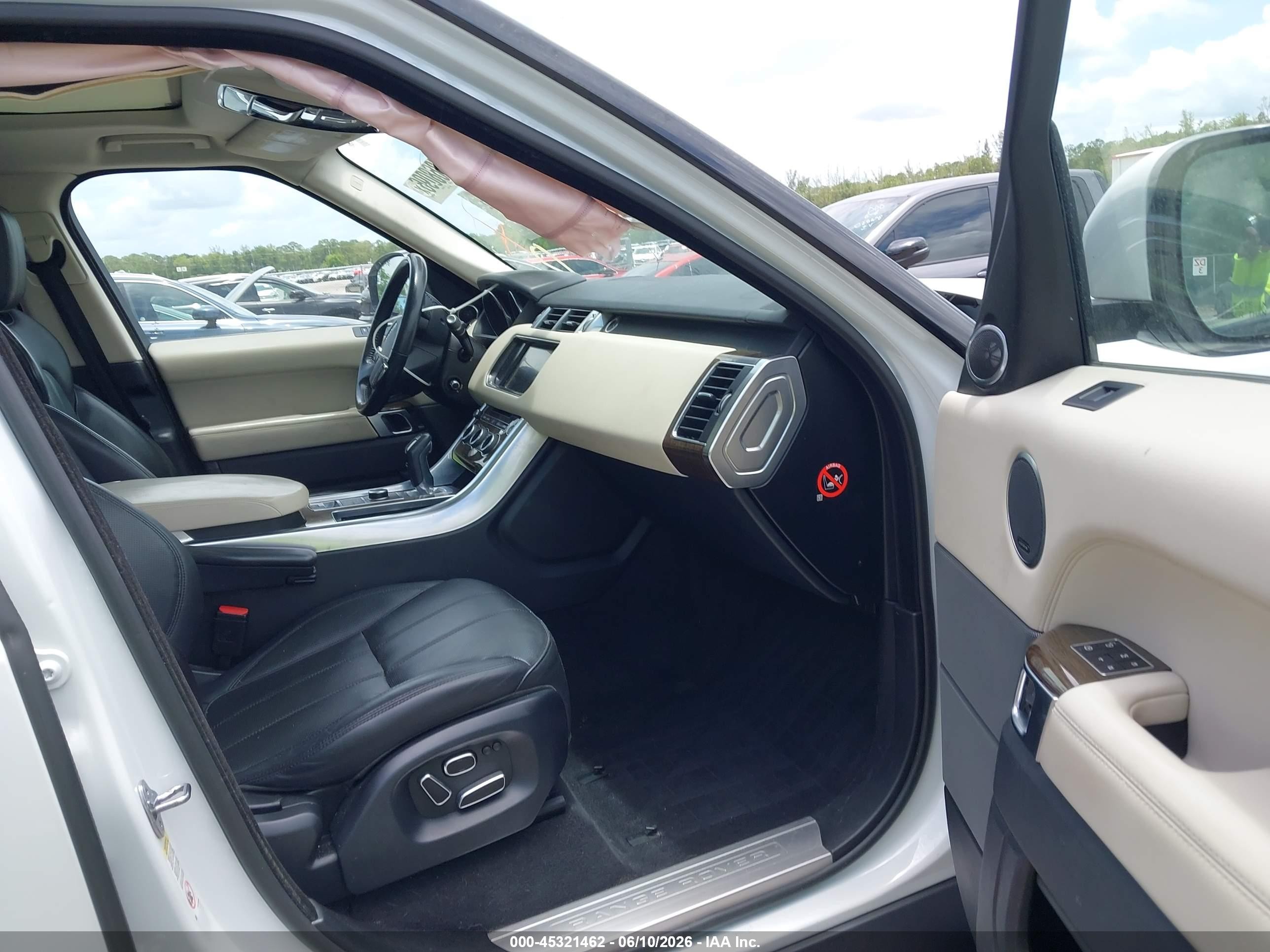 2015 Land Rover Range Rover Sport 3.0l V6 Supercharged Hse White vin: SALWR2VF2FA625665