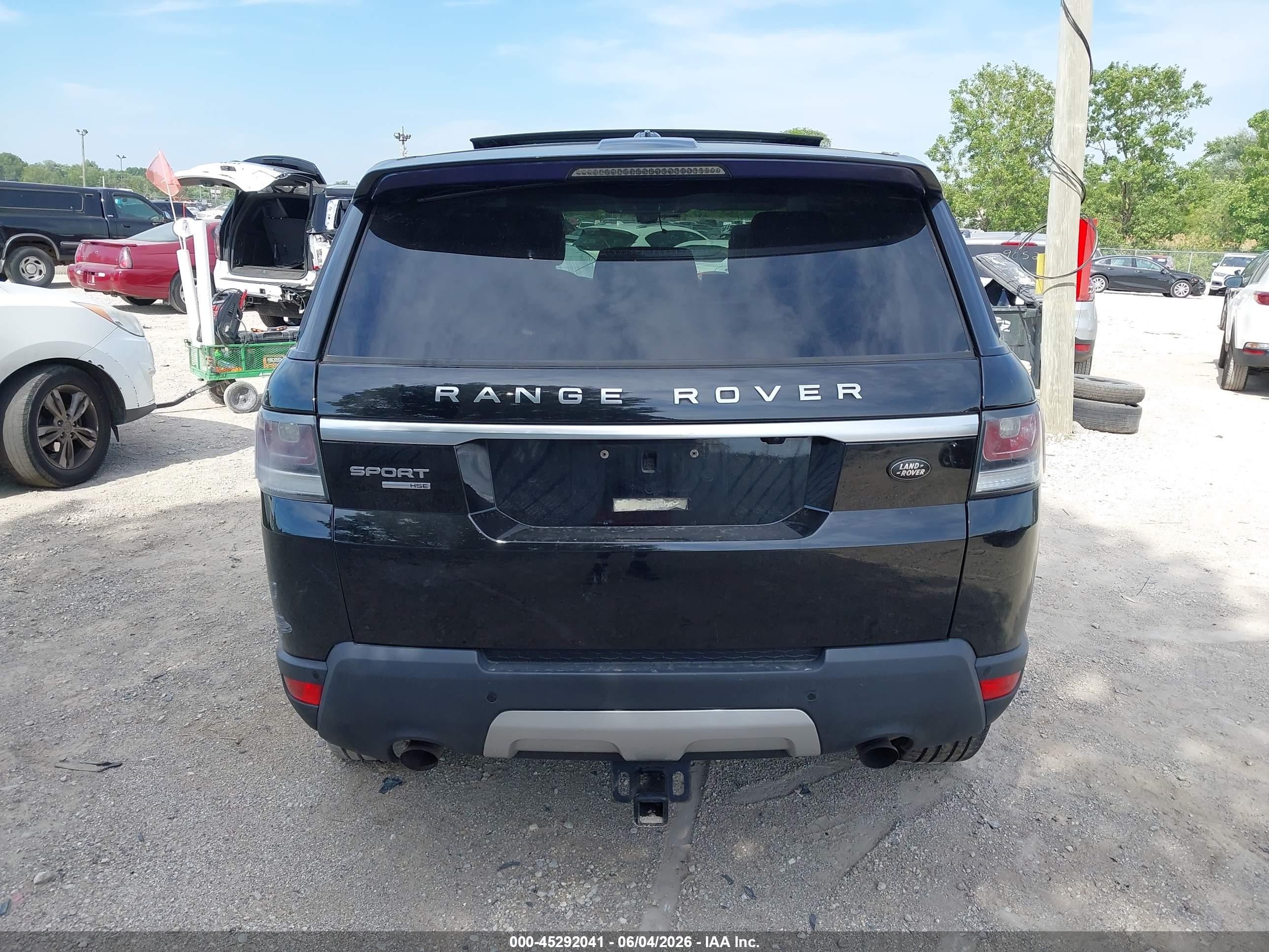 2014 Land Rover Range Rover Sport 3.0l V6 Supercharged Hse Black vin: SALWR2VF3EA305110
