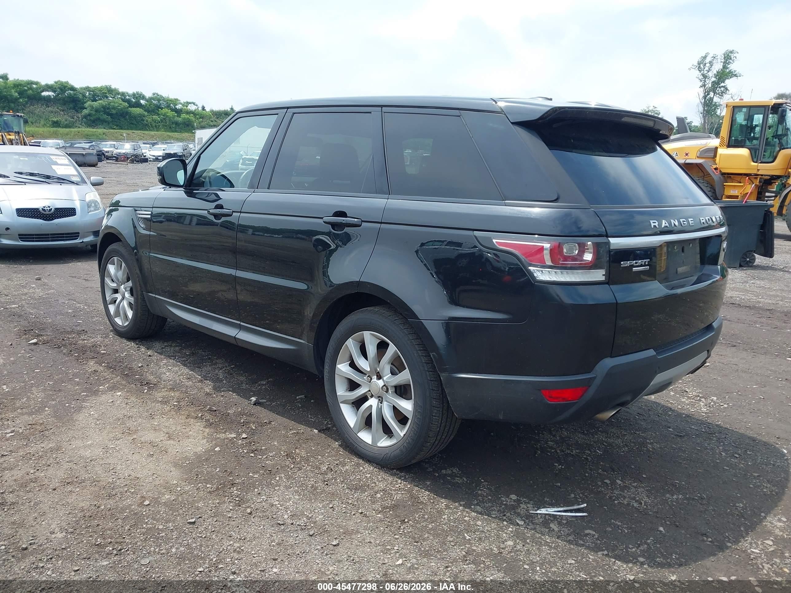 2015 Land Rover Range Rover Sport 3.0l V6 Supercharged Hse Black vin: SALWR2VF3FA514820
