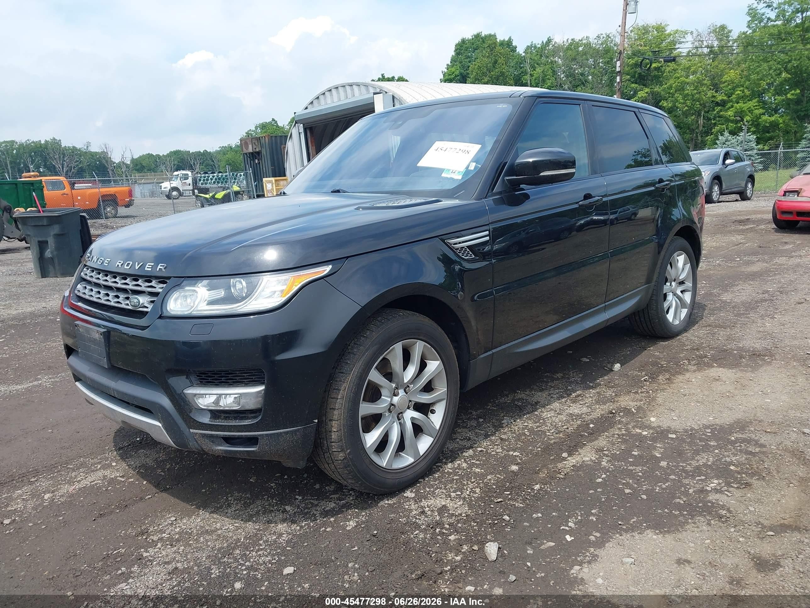 2015 Land Rover Range Rover Sport 3.0l V6 Supercharged Hse Black vin: SALWR2VF3FA514820