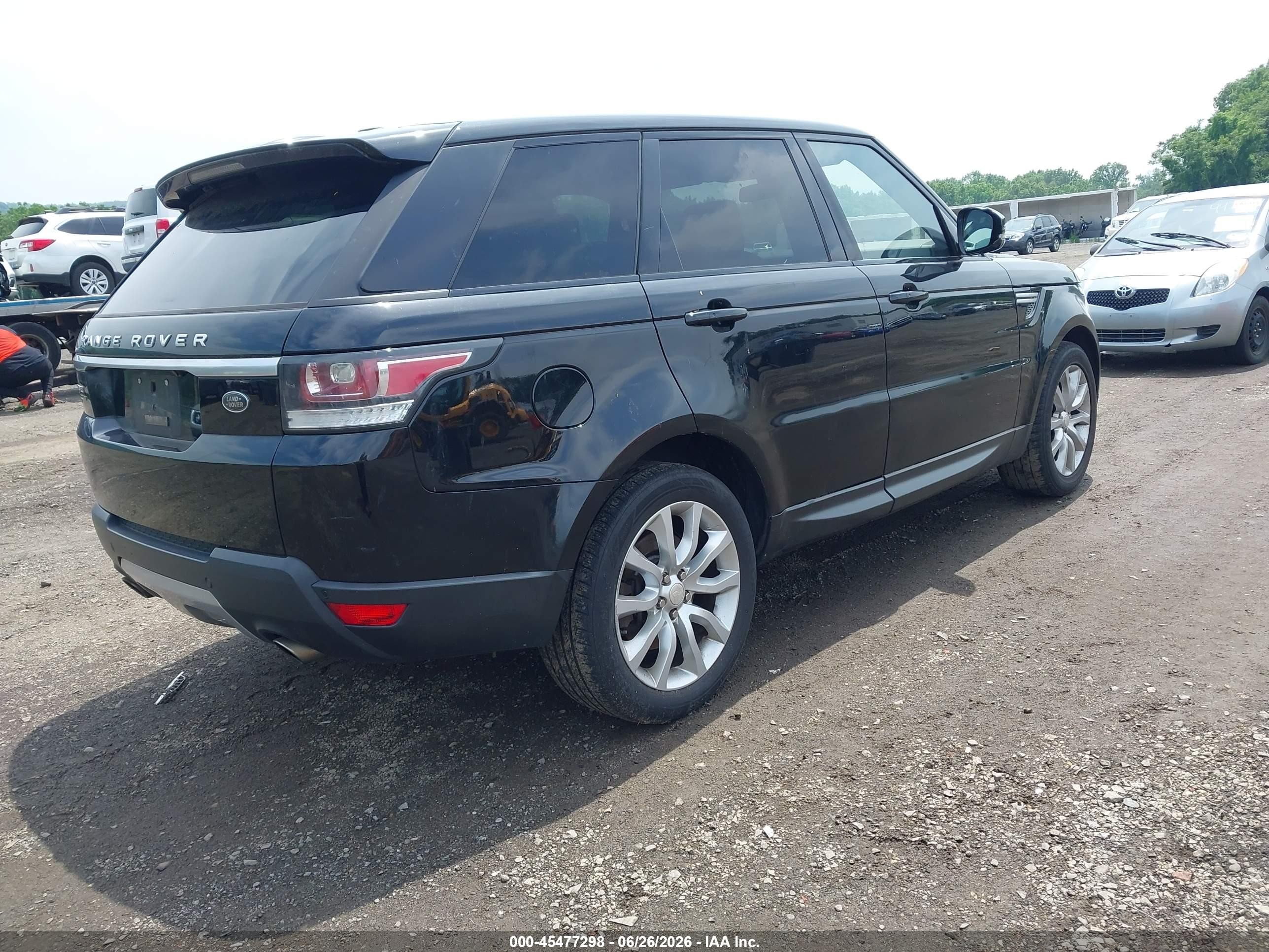 2015 Land Rover Range Rover Sport 3.0l V6 Supercharged Hse Black vin: SALWR2VF3FA514820