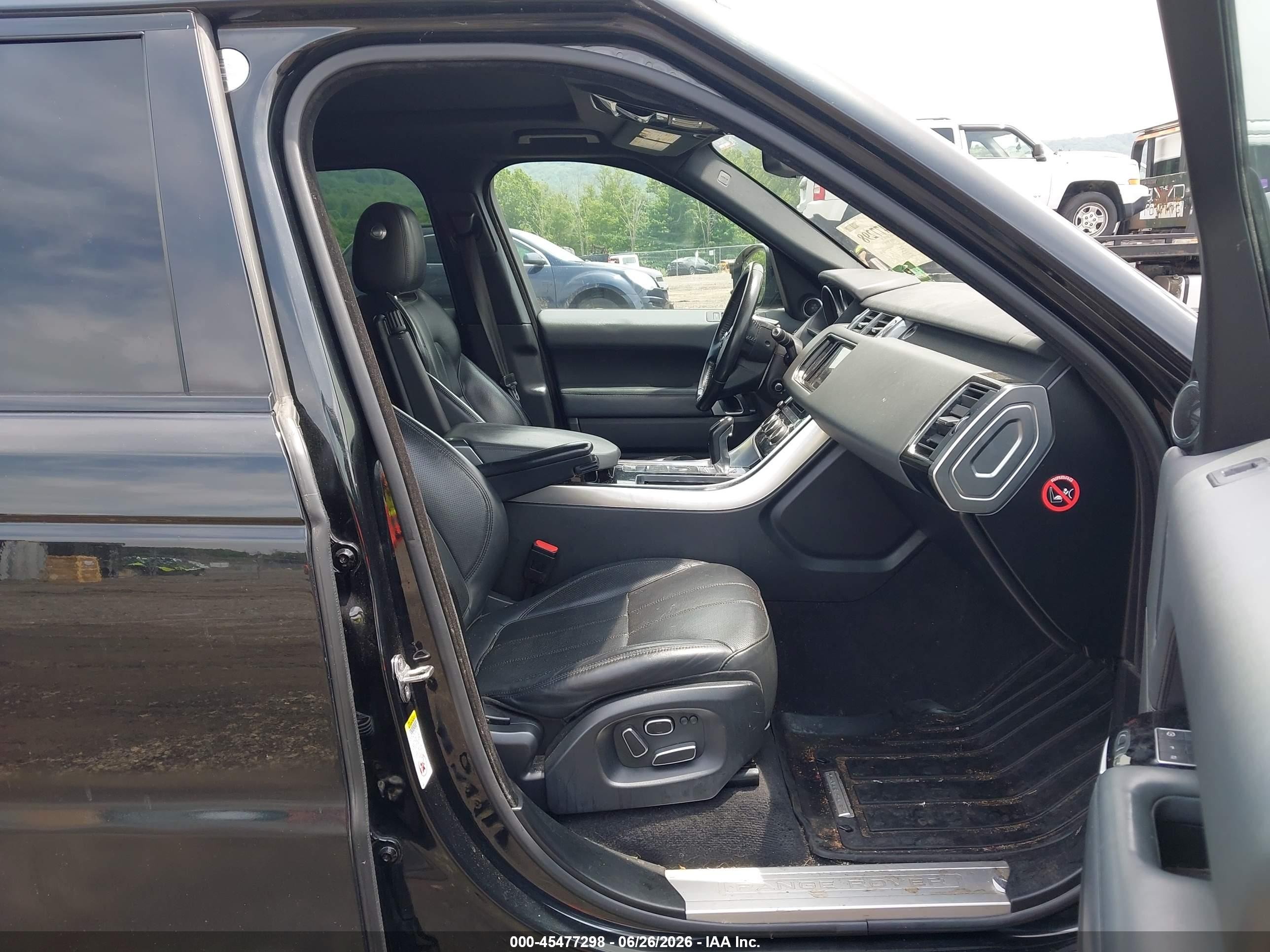 2015 Land Rover Range Rover Sport 3.0l V6 Supercharged Hse Black vin: SALWR2VF3FA514820