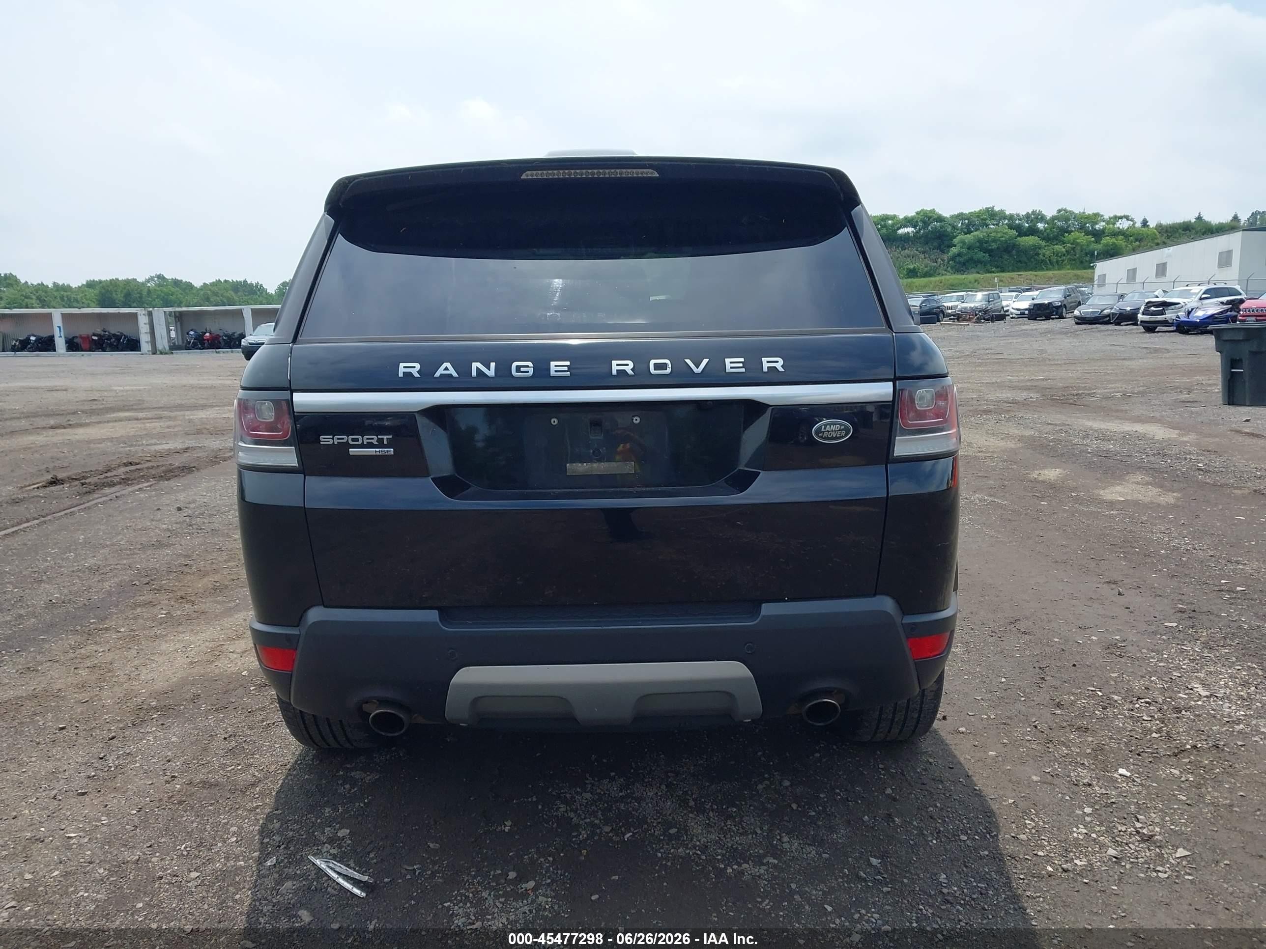 2015 Land Rover Range Rover Sport 3.0l V6 Supercharged Hse Black vin: SALWR2VF3FA514820