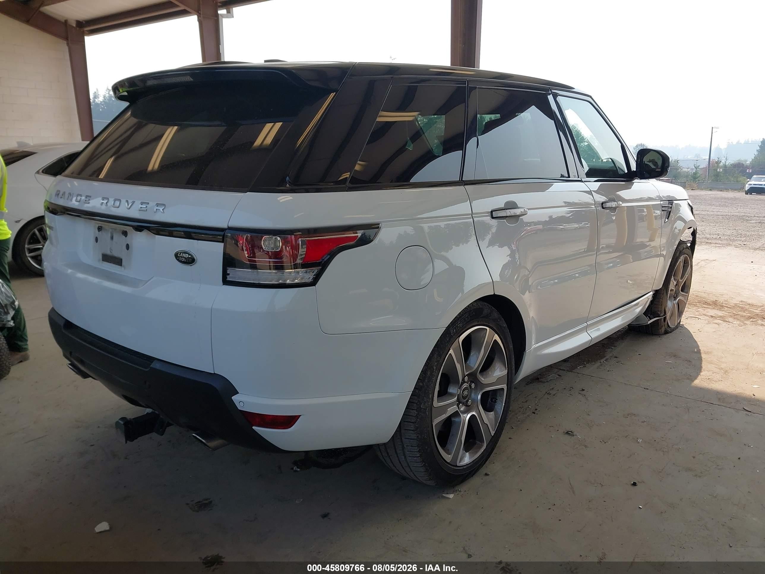 2015 Land Rover Range Rover Sport 3.0l V6 Supercharged Hse White vin: SALWR2VF3FA618949