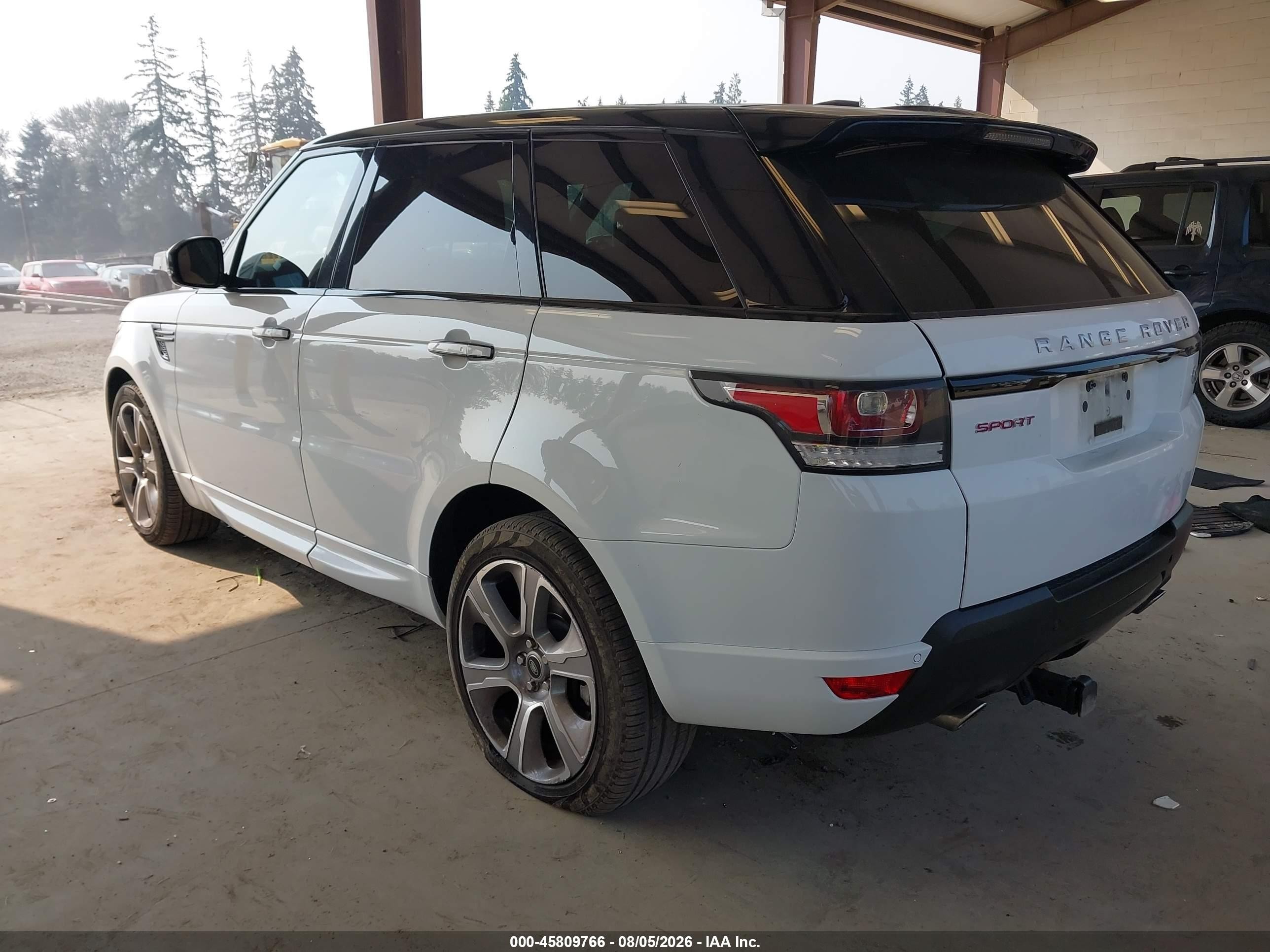 2015 Land Rover Range Rover Sport 3.0l V6 Supercharged Hse White vin: SALWR2VF3FA618949
