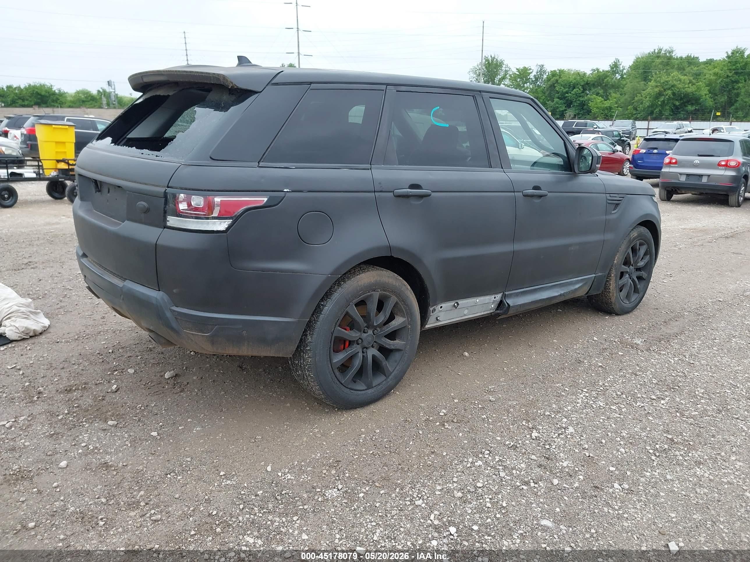 2015 Land Rover Range Rover Sport 3.0l V6 Supercharged Hse Black vin: SALWR2VF4FA521226