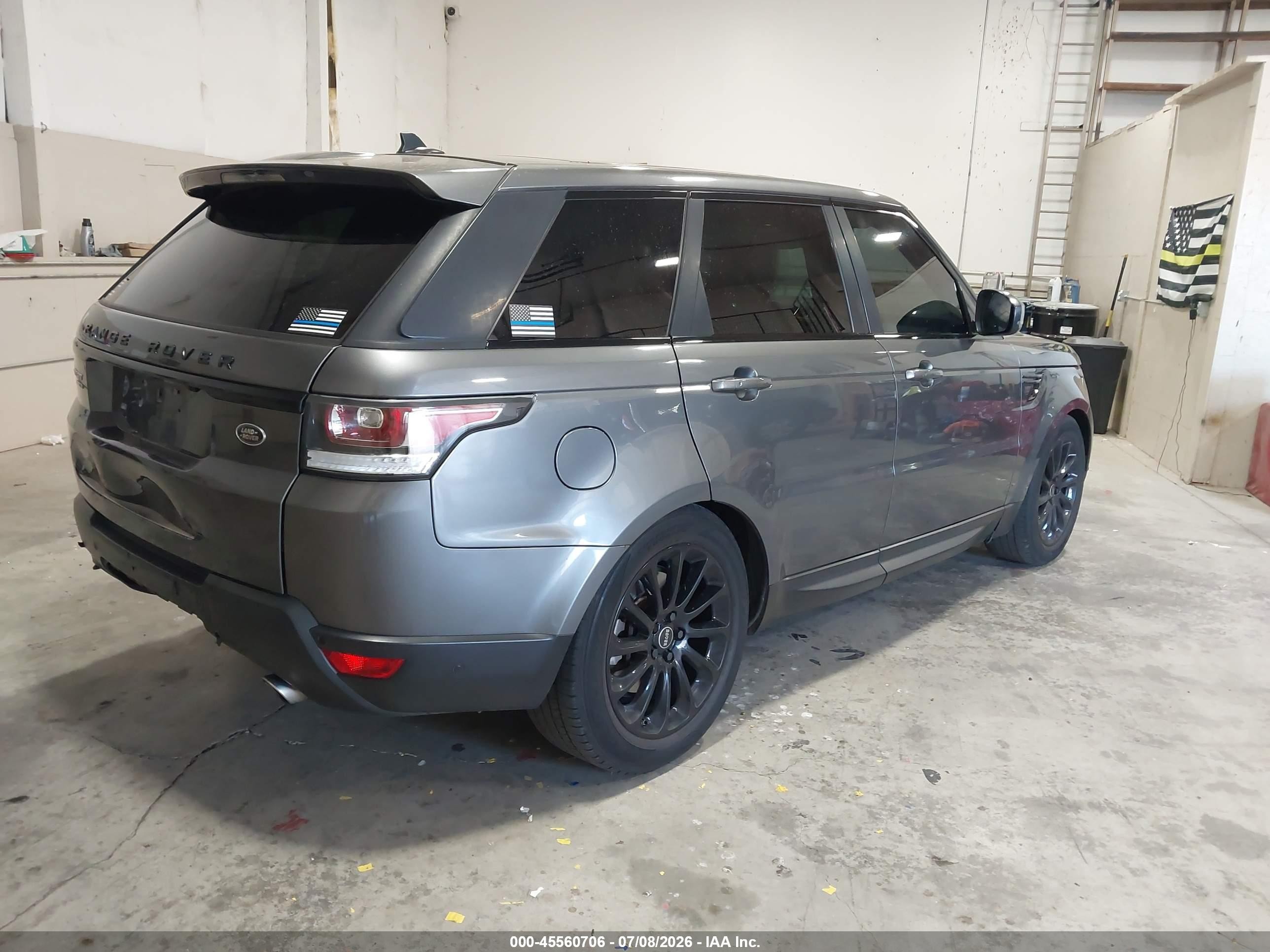 2015 Land Rover Range Rover Sport 3.0l V6 Supercharged Hse Gray vin: SALWR2VF4FA527365