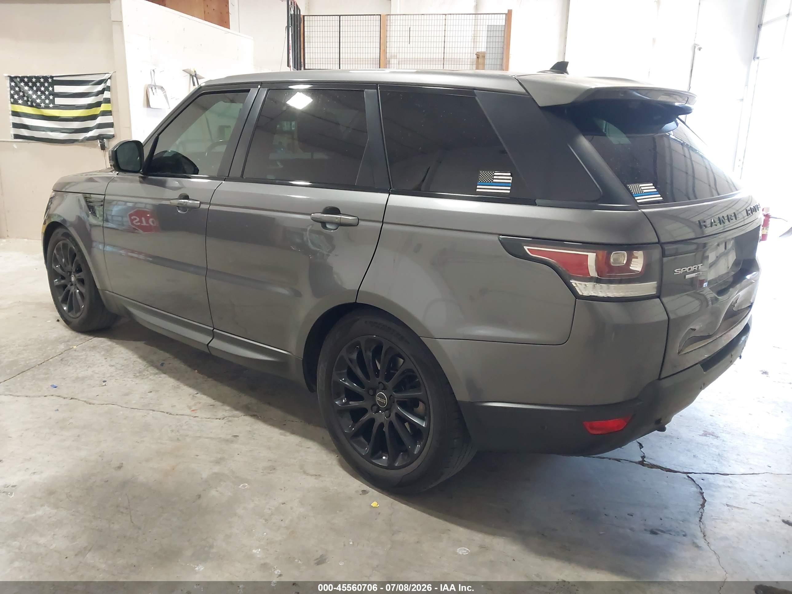 2015 Land Rover Range Rover Sport 3.0l V6 Supercharged Hse Gray vin: SALWR2VF4FA527365