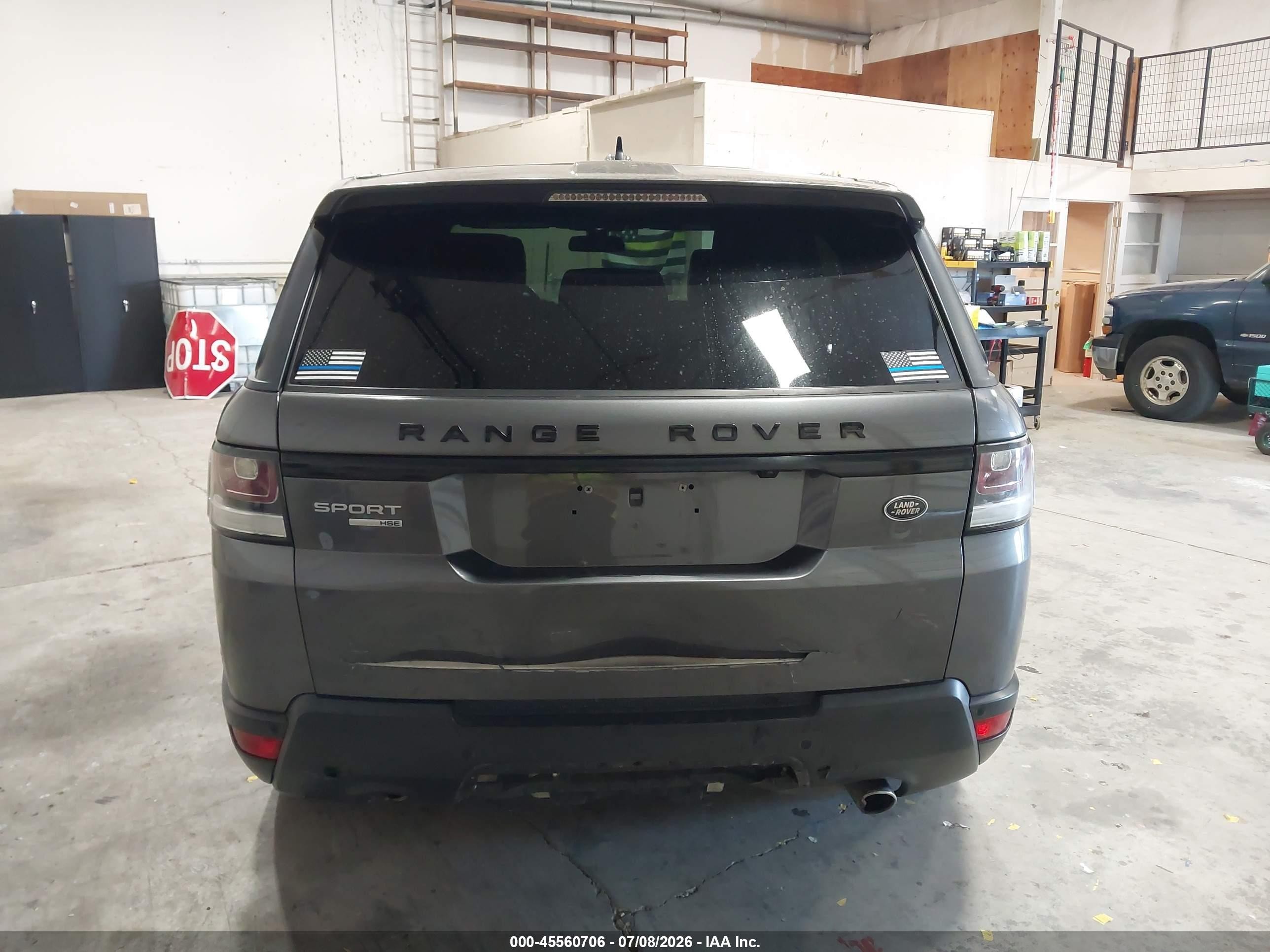 2015 Land Rover Range Rover Sport 3.0l V6 Supercharged Hse Gray vin: SALWR2VF4FA527365