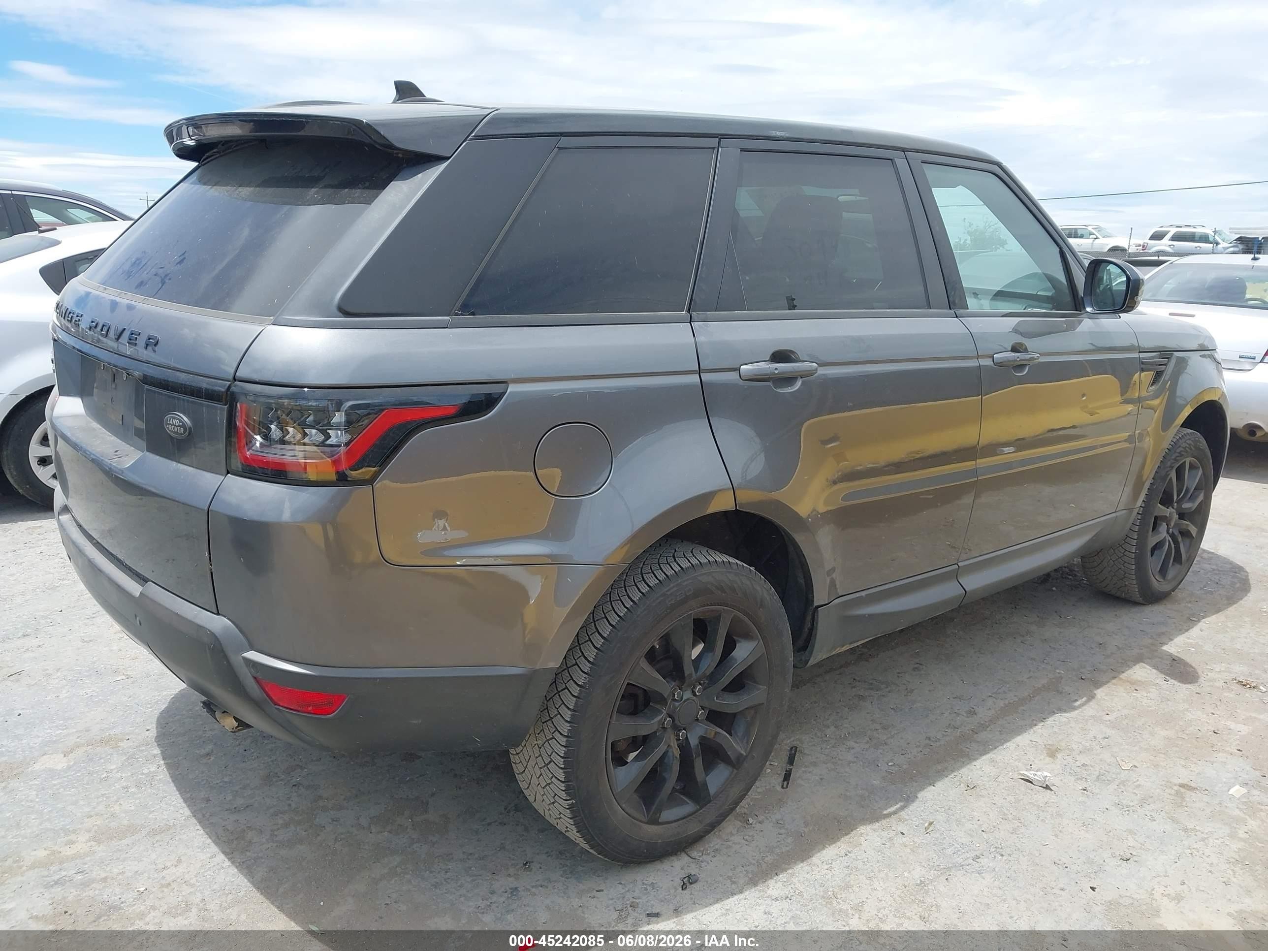 2015 Land Rover Range Rover Sport 3.0l V6 Supercharged Hse Gray vin: SALWR2VF4FA612786