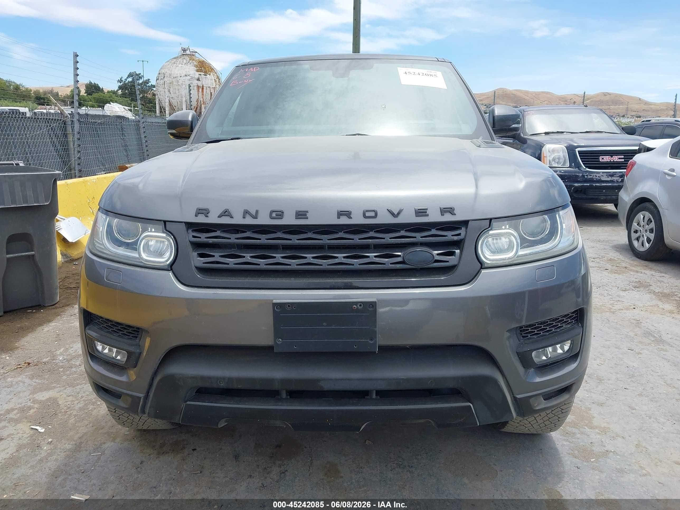 2015 Land Rover Range Rover Sport 3.0l V6 Supercharged Hse Gray vin: SALWR2VF4FA612786