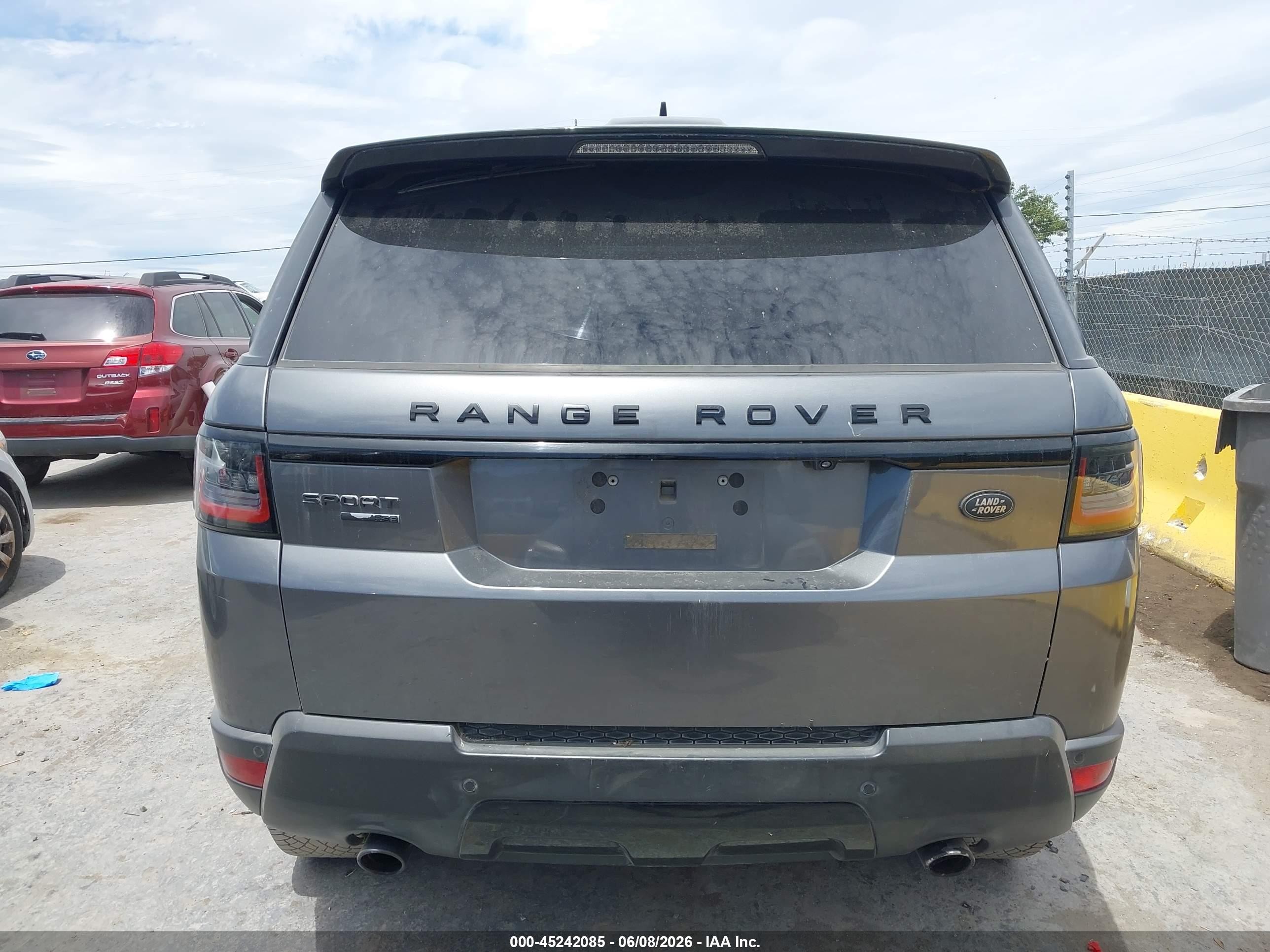 2015 Land Rover Range Rover Sport 3.0l V6 Supercharged Hse Gray vin: SALWR2VF4FA612786
