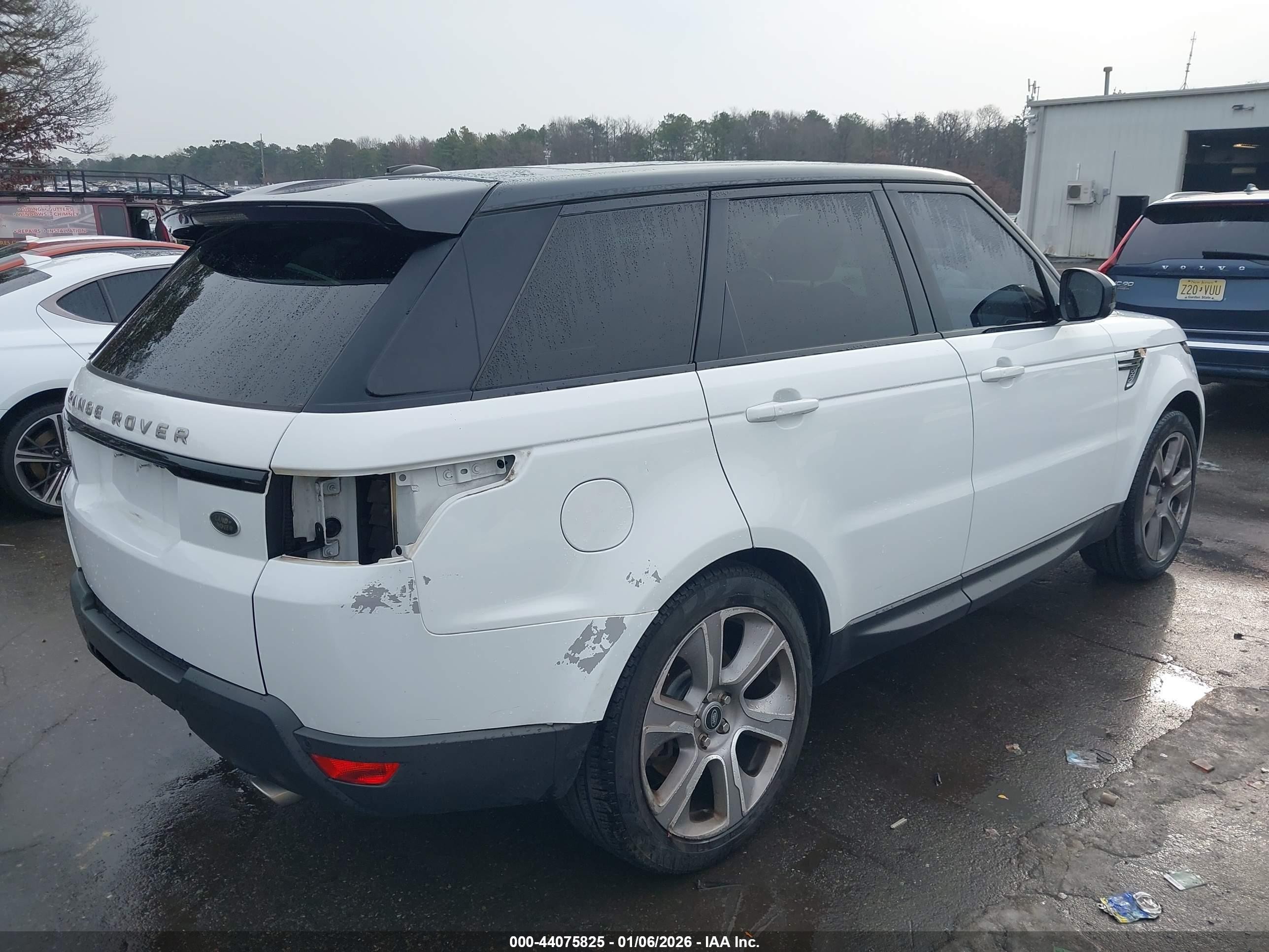 2015 Land Rover Range Rover Sport 3.0l V6 Supercharged Hse White vin: SALWR2VF4FA621424