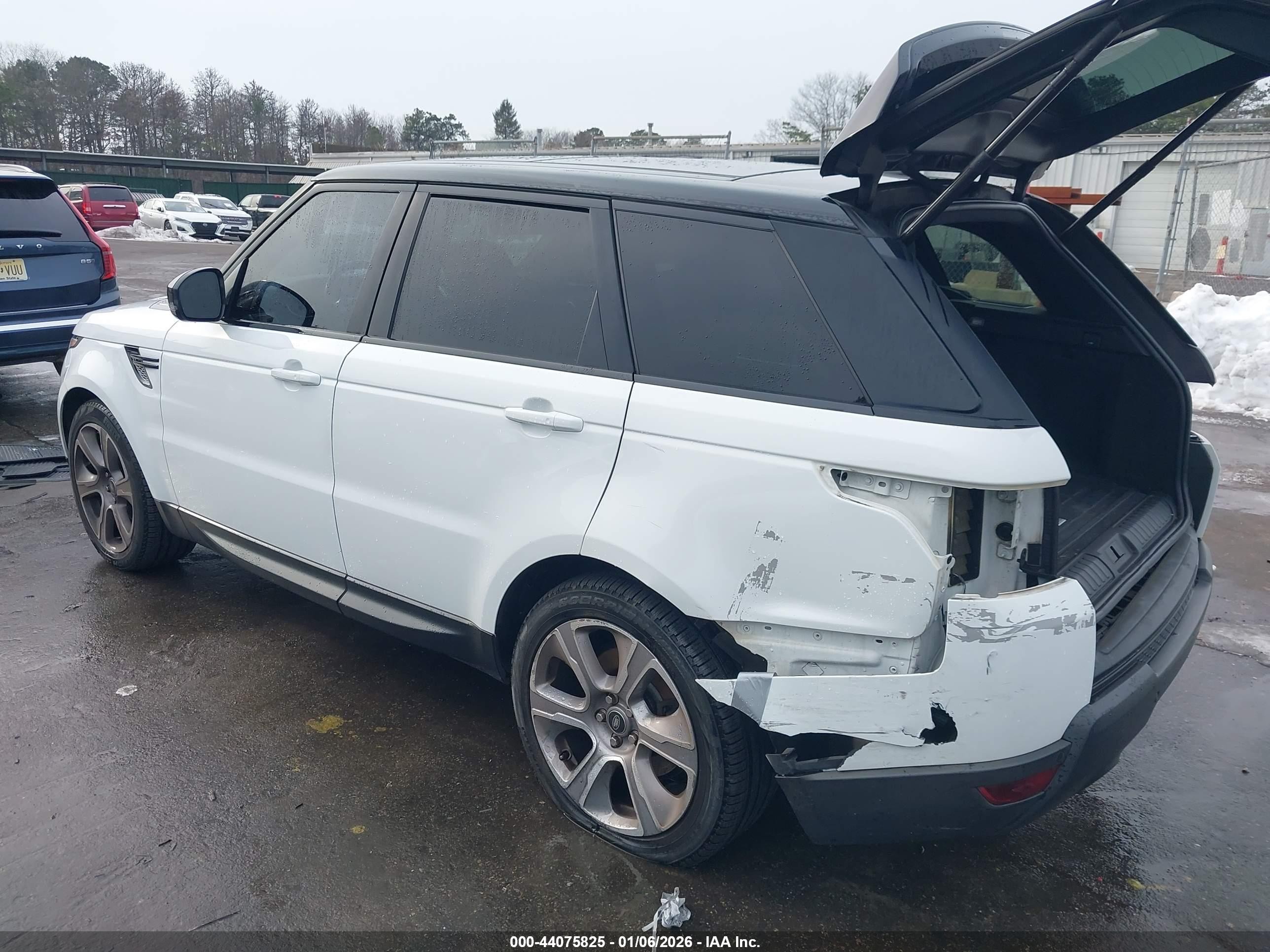 2015 Land Rover Range Rover Sport 3.0l V6 Supercharged Hse White vin: SALWR2VF4FA621424