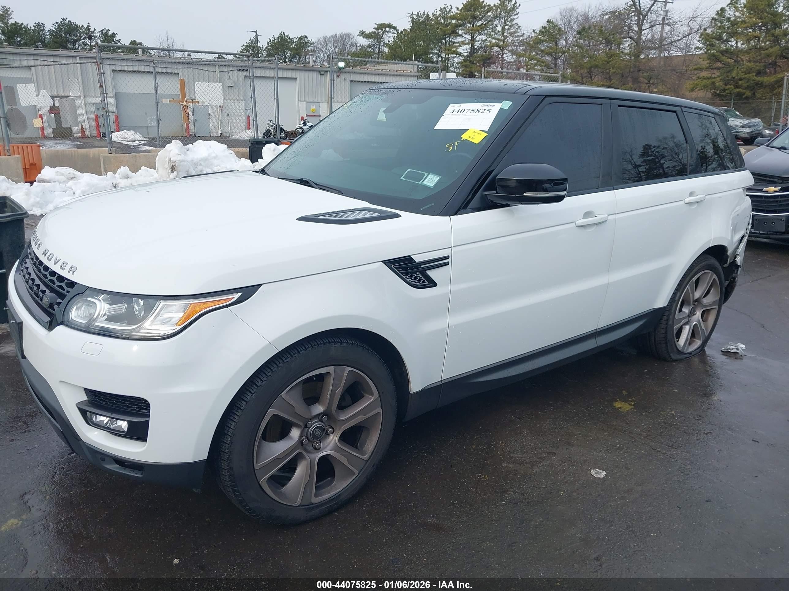 2015 Land Rover Range Rover Sport 3.0l V6 Supercharged Hse White vin: SALWR2VF4FA621424