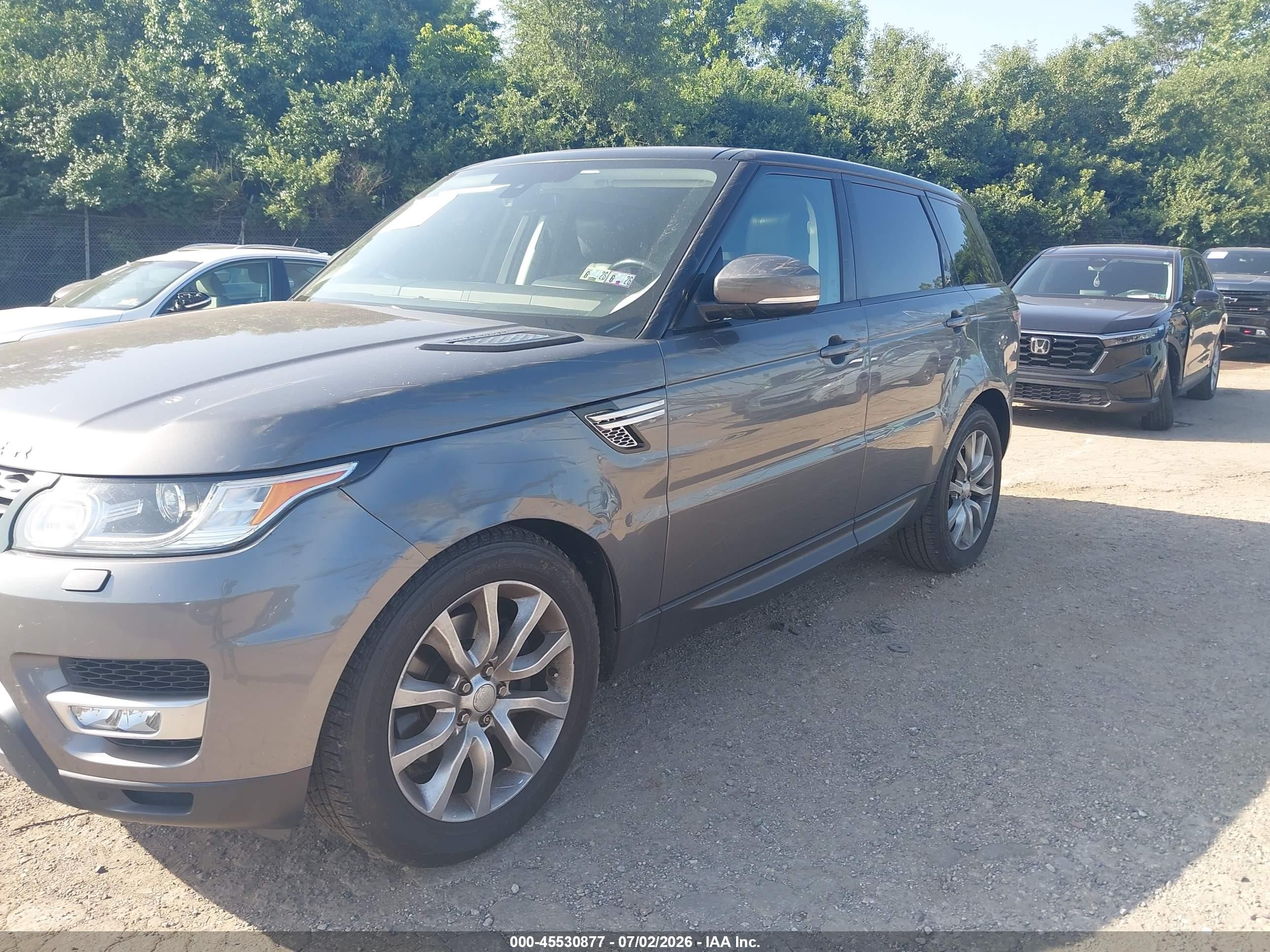 2015 Land Rover Range Rover Sport 3.0l V6 Supercharged Hse Gray vin: SALWR2VF5FA621156