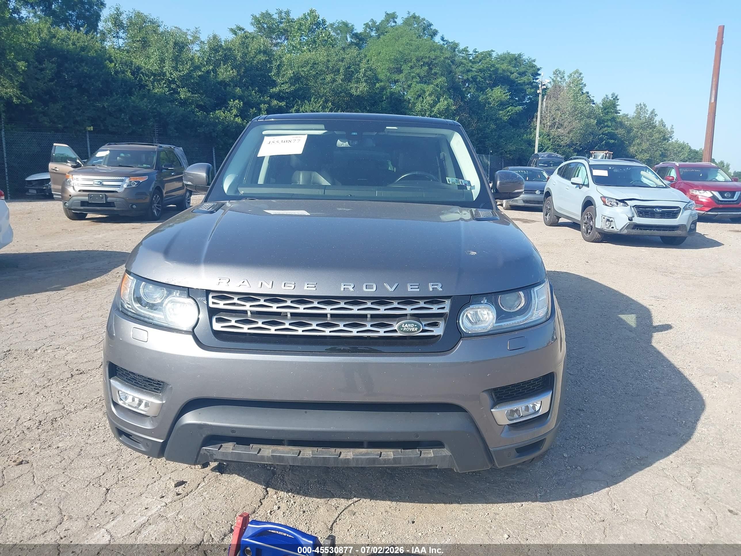 2015 Land Rover Range Rover Sport 3.0l V6 Supercharged Hse Gray vin: SALWR2VF5FA621156