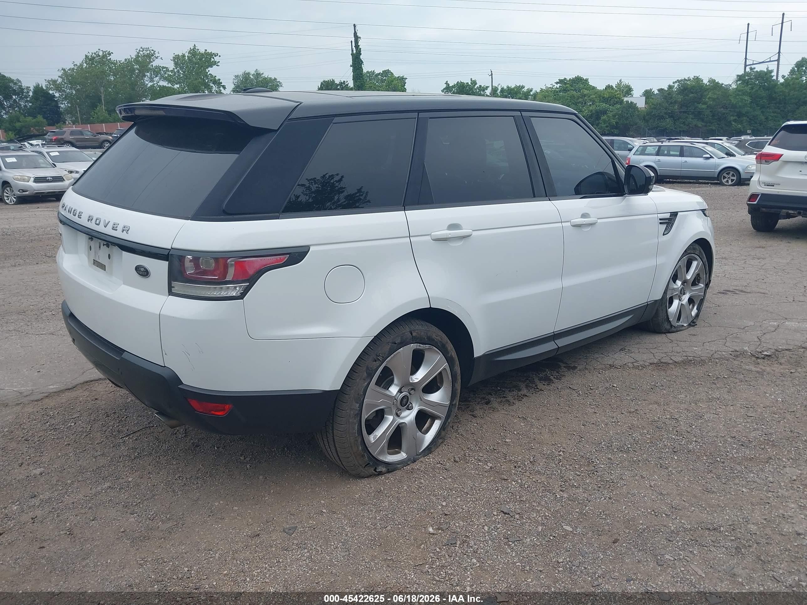 2015 Land Rover Range Rover Sport 3.0l V6 Supercharged Hse White vin: SALWR2VF6FA523303