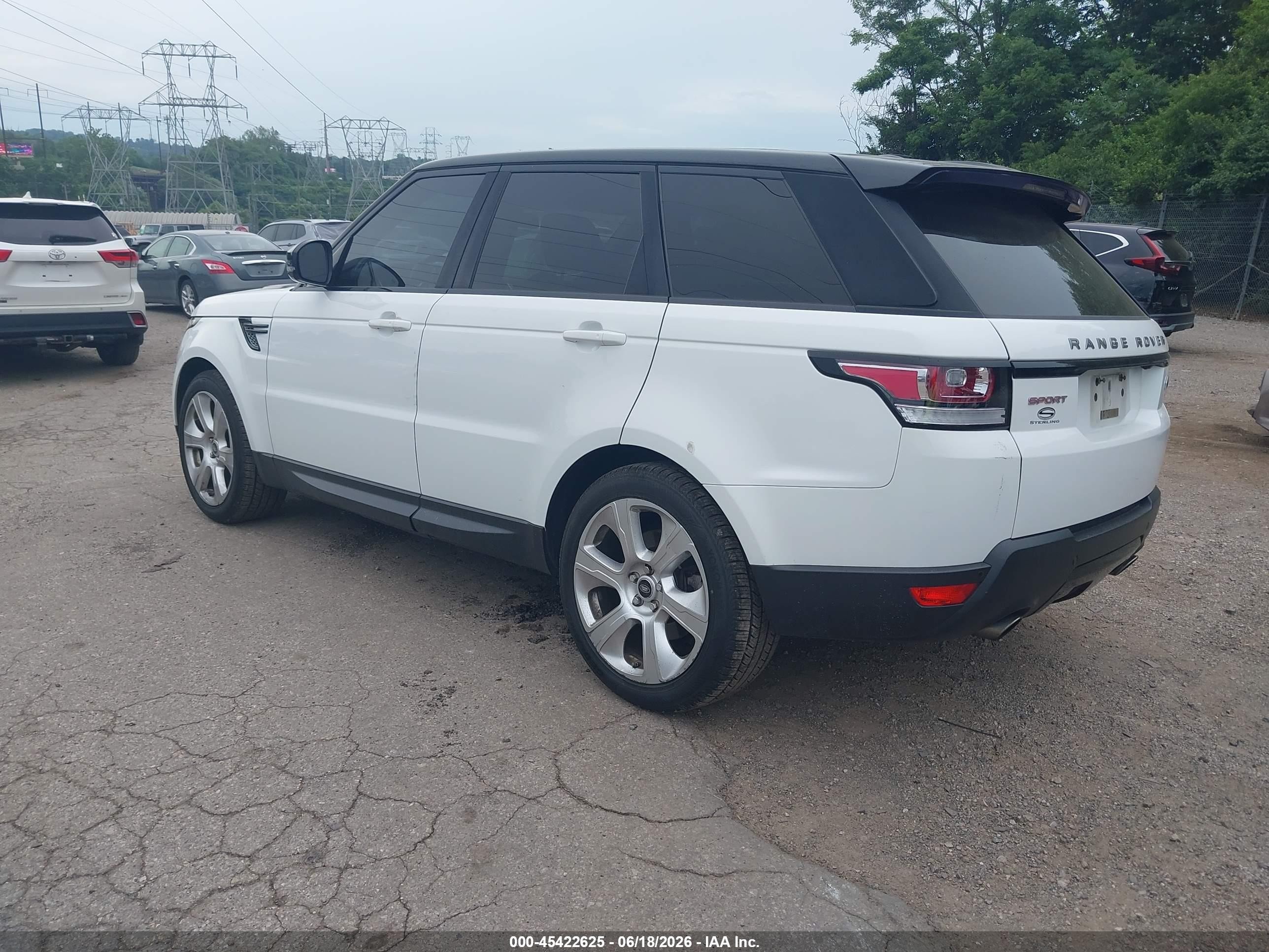 2015 Land Rover Range Rover Sport 3.0l V6 Supercharged Hse White vin: SALWR2VF6FA523303