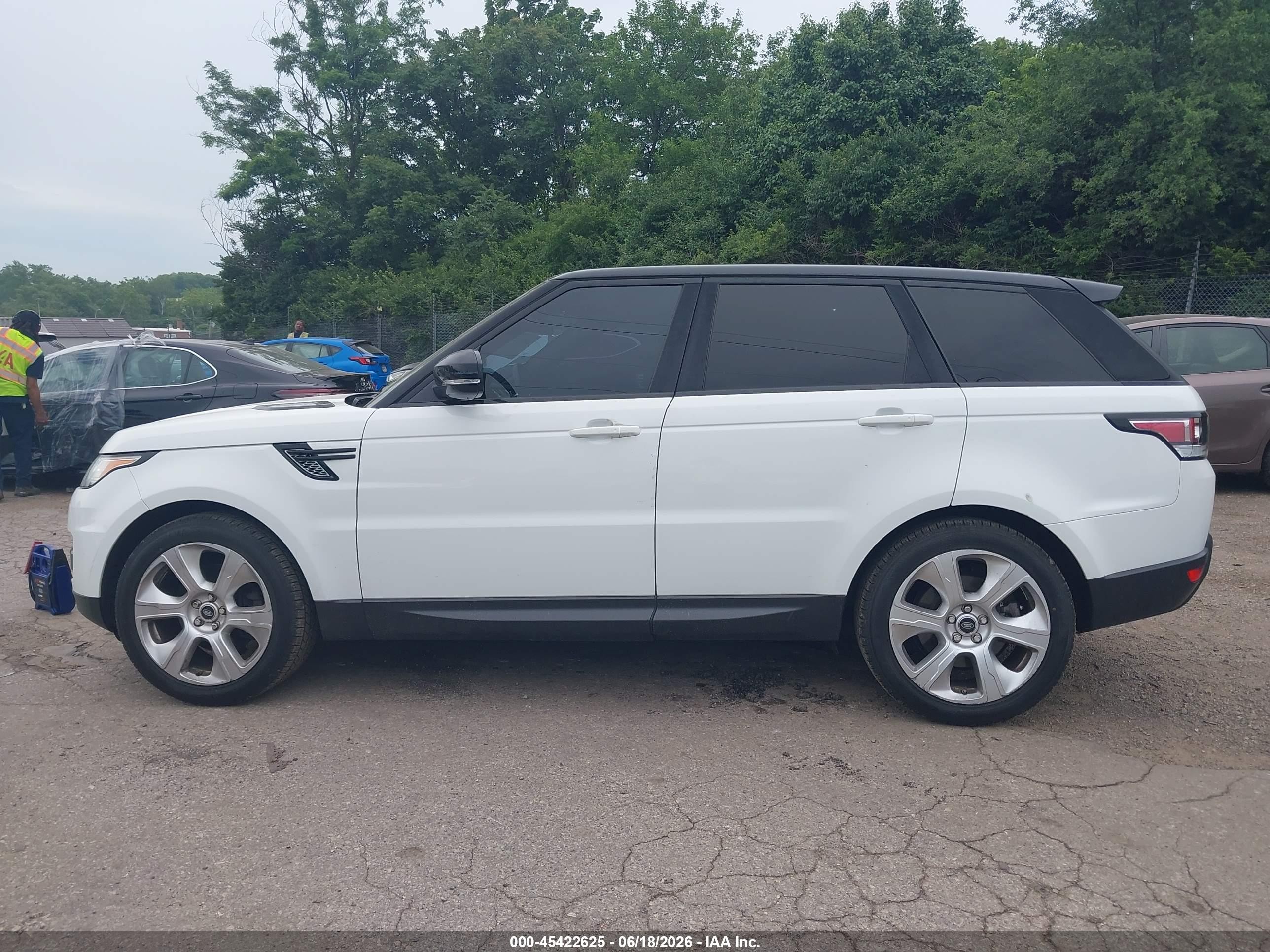 2015 Land Rover Range Rover Sport 3.0l V6 Supercharged Hse White vin: SALWR2VF6FA523303