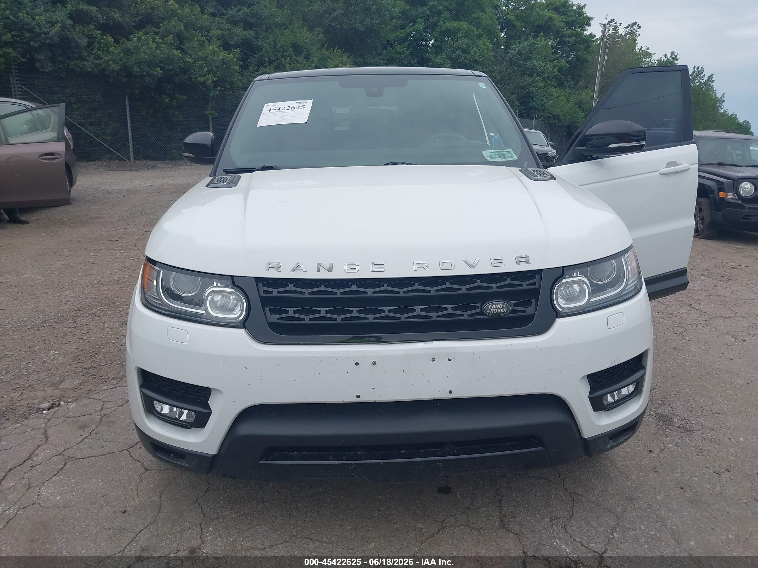 2015 Land Rover Range Rover Sport 3.0l V6 Supercharged Hse White vin: SALWR2VF6FA523303