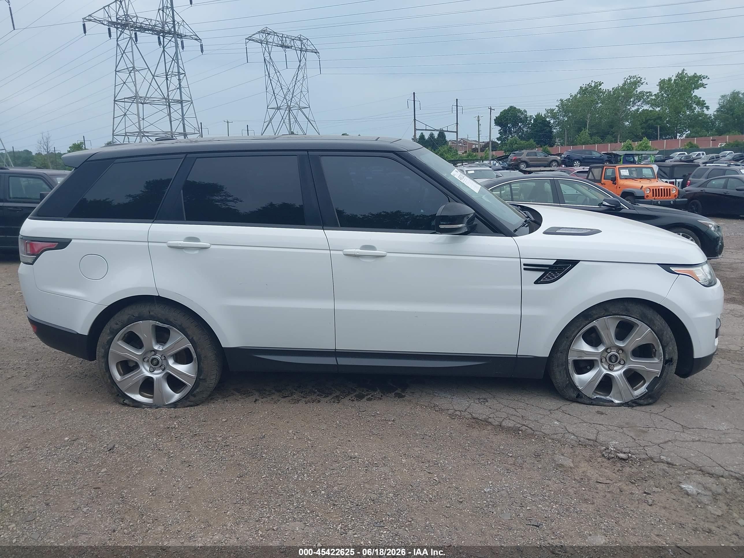 2015 Land Rover Range Rover Sport 3.0l V6 Supercharged Hse White vin: SALWR2VF6FA523303