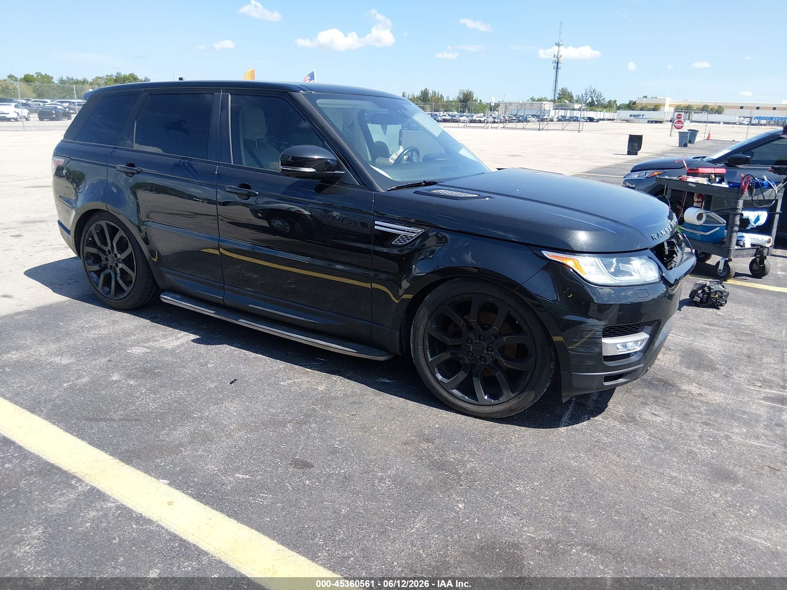 2015 Land Rover Range Rover Sport 3.0l V6 Supercharged Hse Black vin: SALWR2VF7FA536545