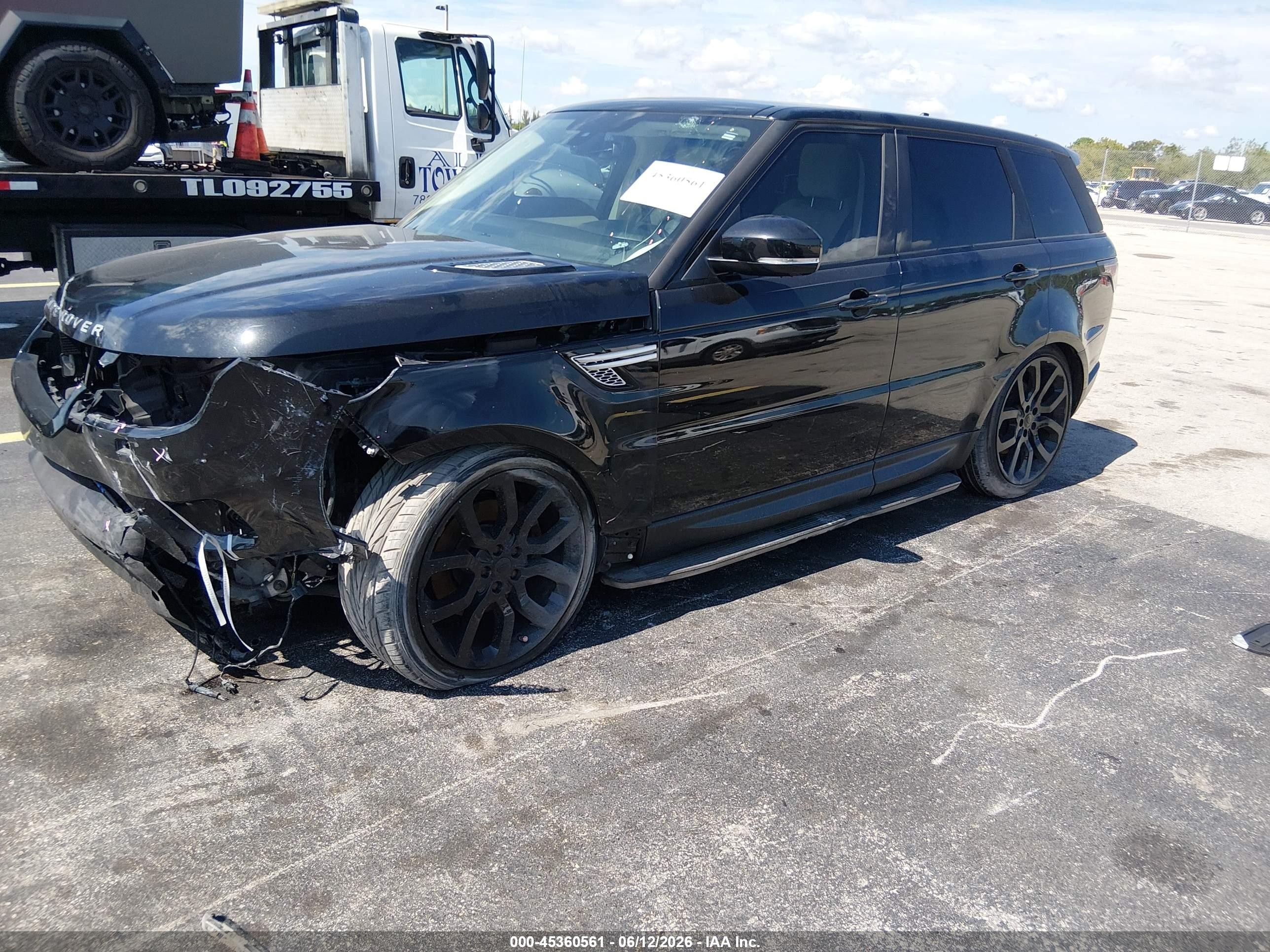 2015 Land Rover Range Rover Sport 3.0l V6 Supercharged Hse Black vin: SALWR2VF7FA536545