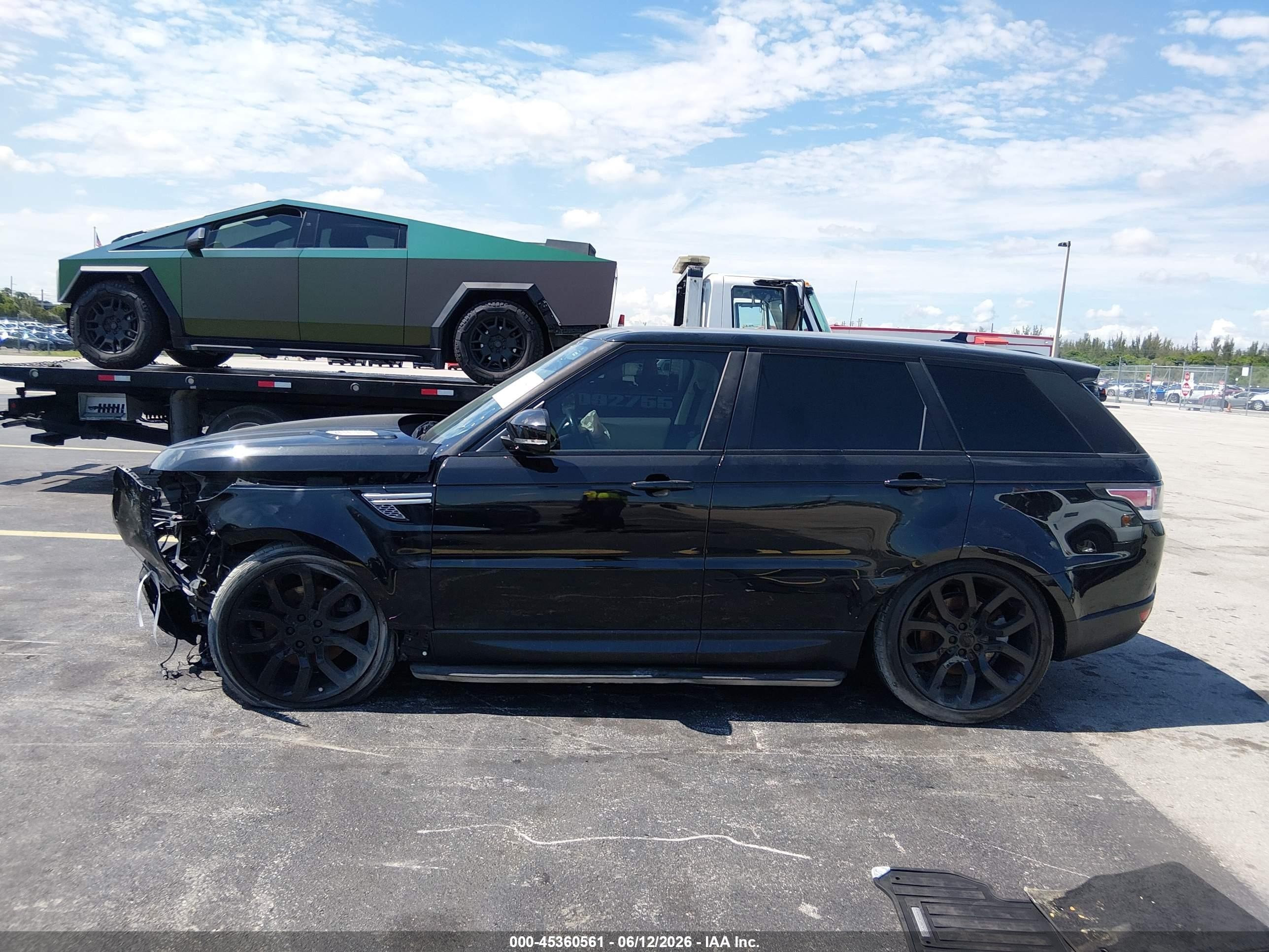 2015 Land Rover Range Rover Sport 3.0l V6 Supercharged Hse Black vin: SALWR2VF7FA536545