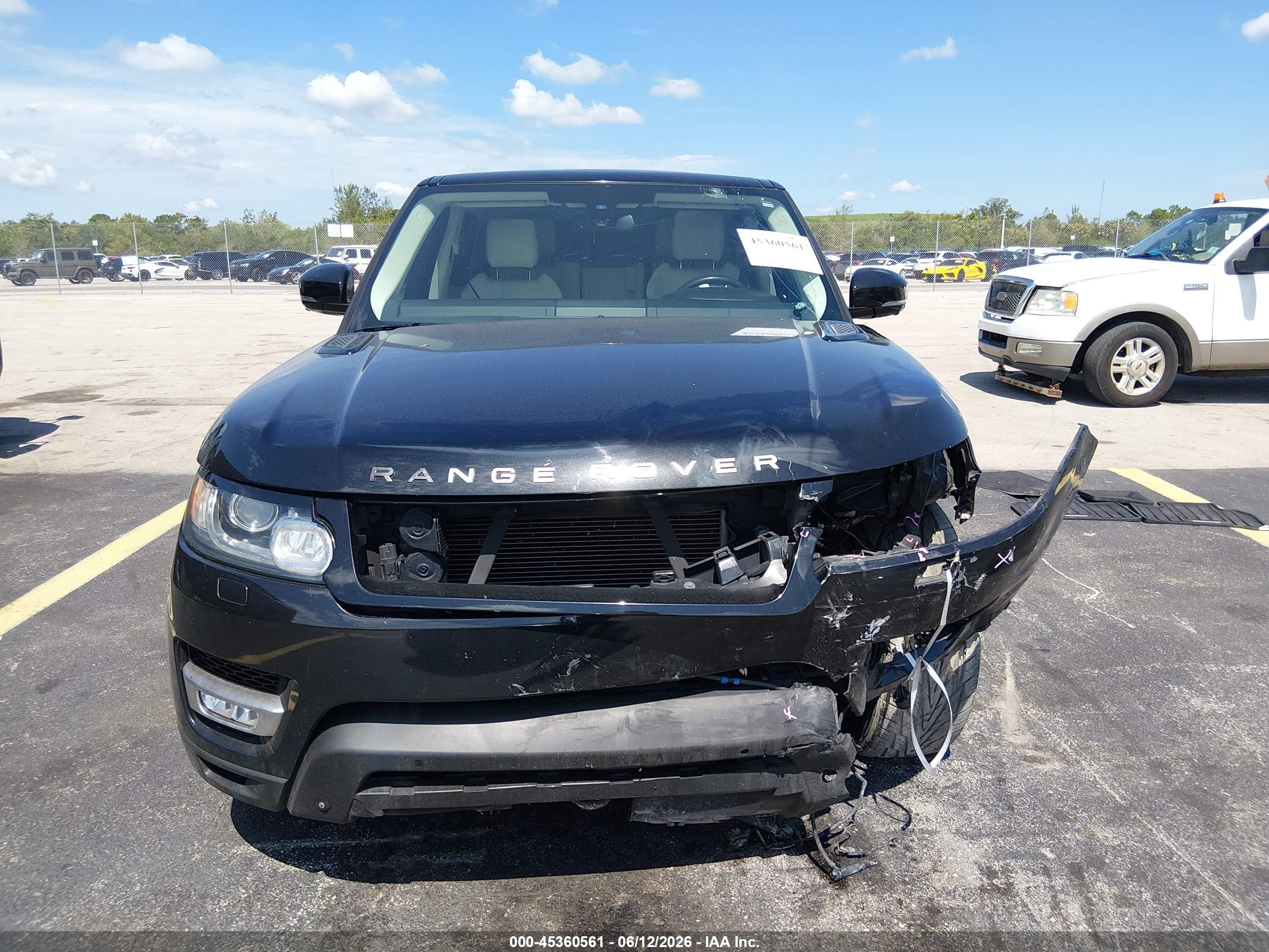 2015 Land Rover Range Rover Sport 3.0l V6 Supercharged Hse Black vin: SALWR2VF7FA536545