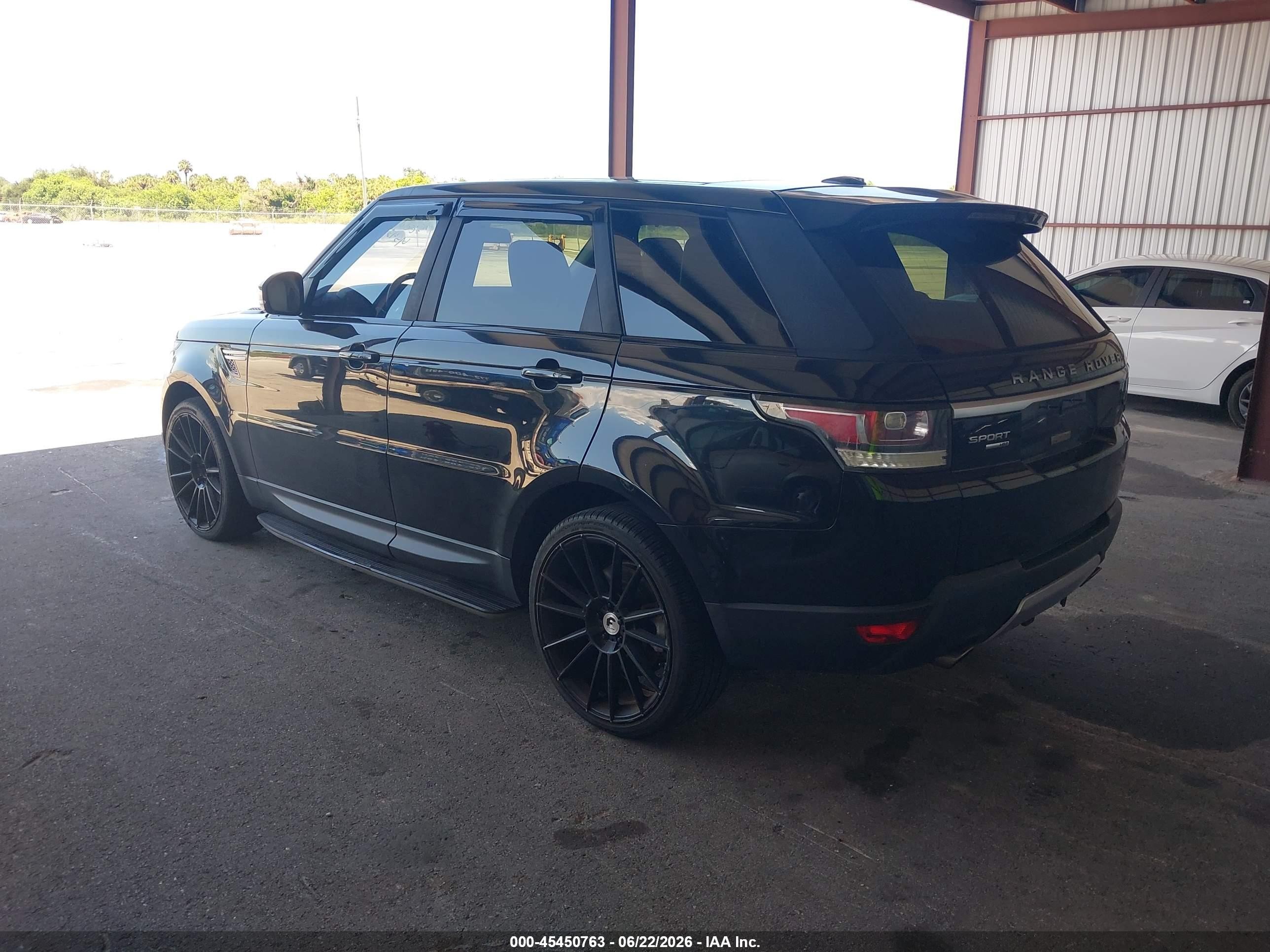 2015 Land Rover Range Rover Sport 3.0l V6 Supercharged Hse Black vin: SALWR2VF8FA511427
