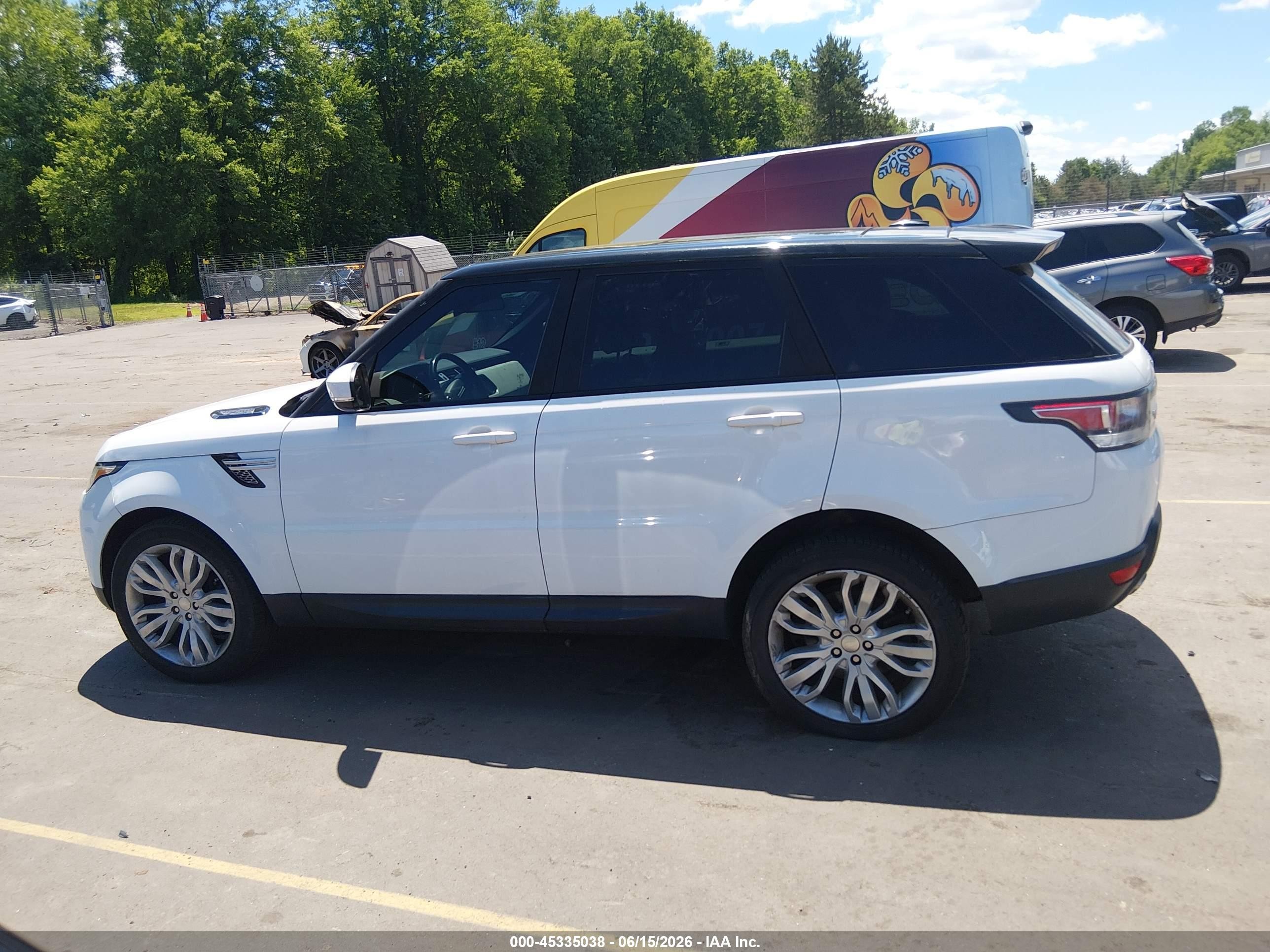 2015 Land Rover Range Rover Sport 3.0l V6 Supercharged Hse Белый vin: SALWR2VF9FA505765