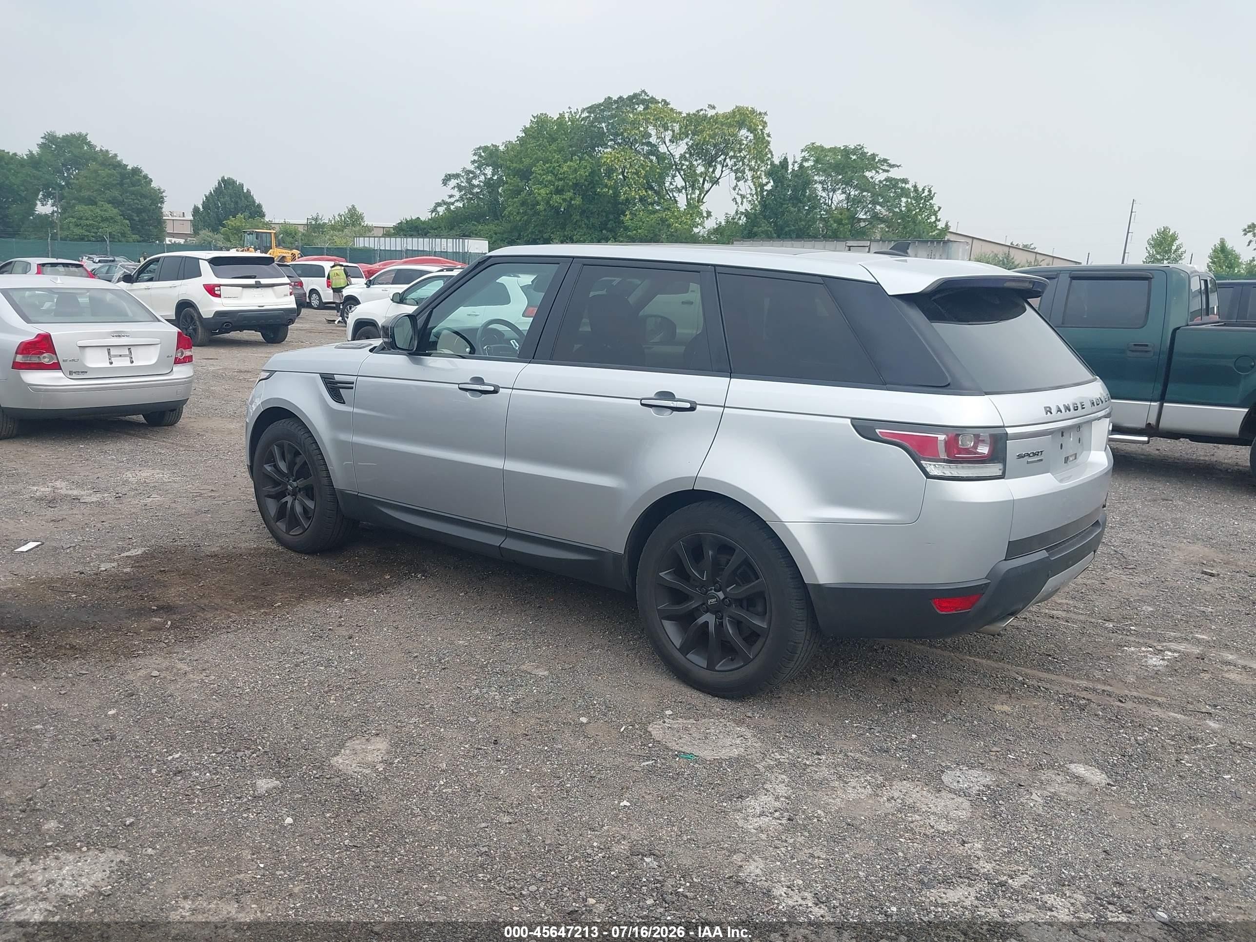 2015 Land Rover Range Rover Sport 3.0l V6 Supercharged Hse Silver vin: SALWR2VF9FA529399