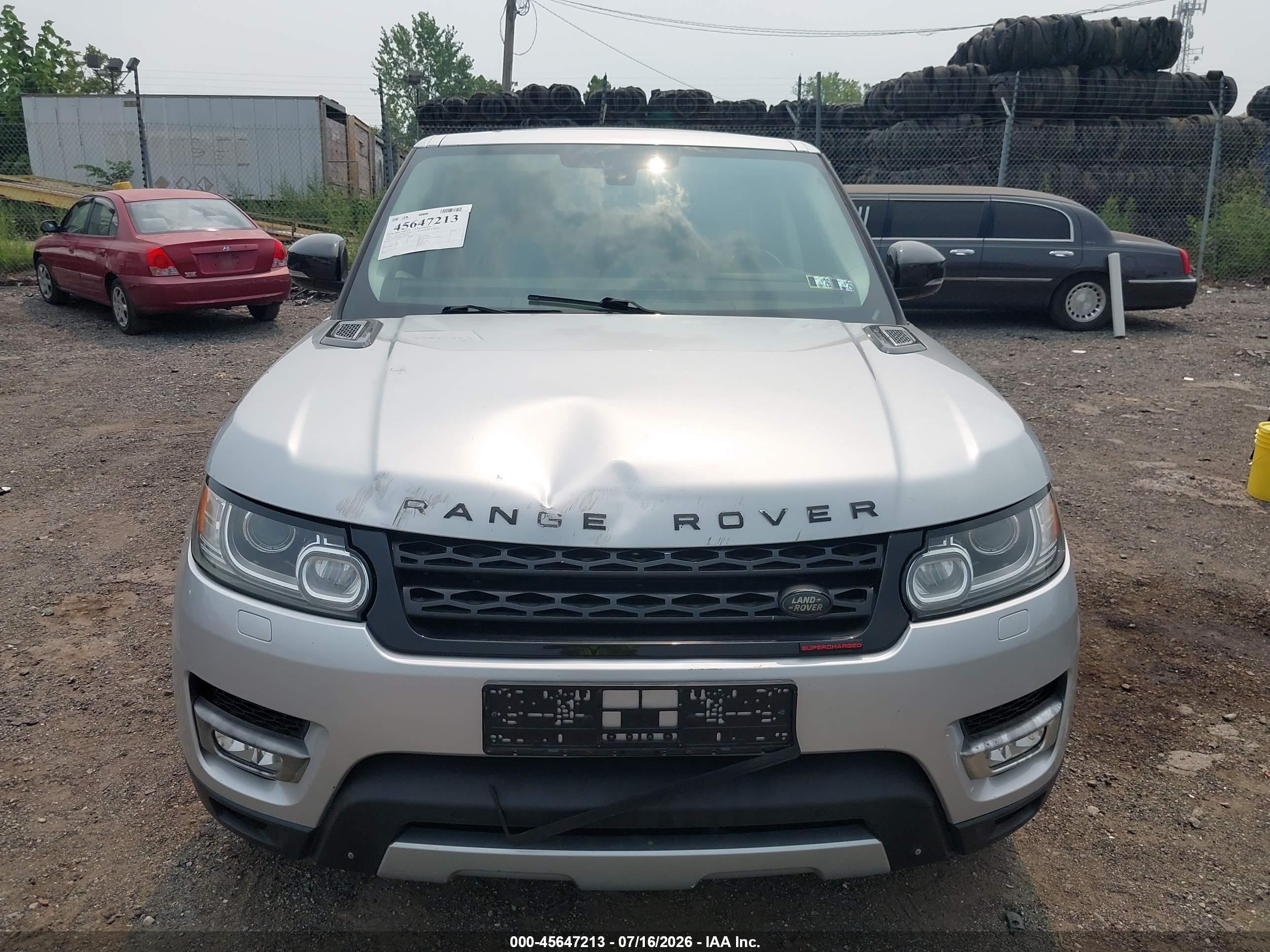 2015 Land Rover Range Rover Sport 3.0l V6 Supercharged Hse Silver vin: SALWR2VF9FA529399