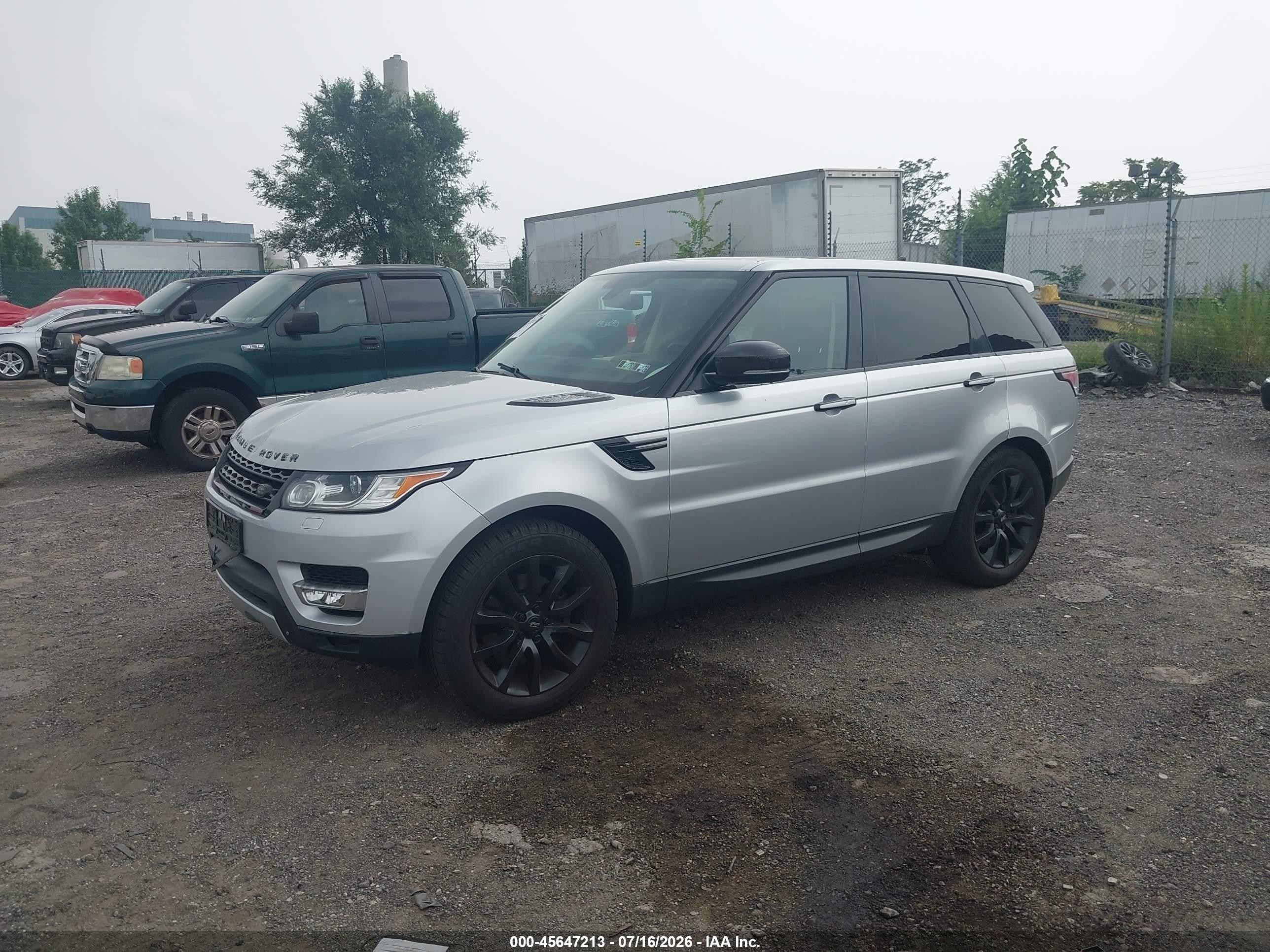 2015 Land Rover Range Rover Sport 3.0l V6 Supercharged Hse Silver vin: SALWR2VF9FA529399
