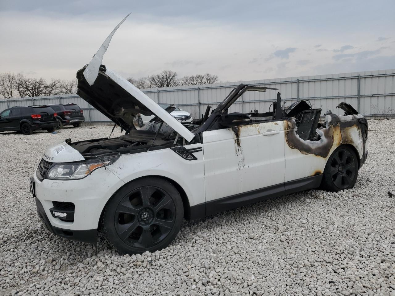 2015 Land Rover Range Rover Sport Hse Белый vin: SALWR2VF9FA607597