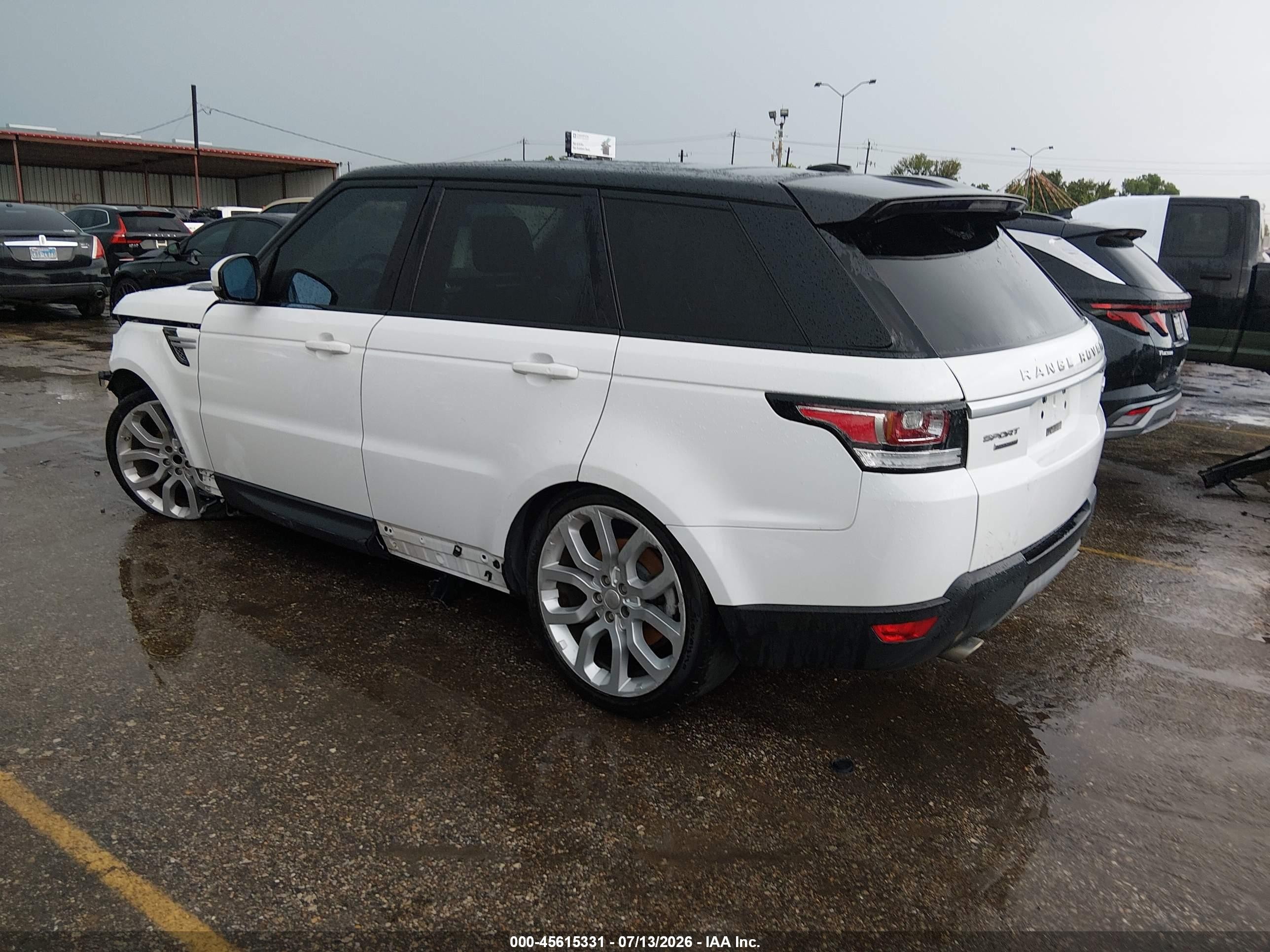 2015 Land Rover Range Rover Sport 3.0l V6 Supercharged Hse Белый vin: SALWR2VFXFA508691